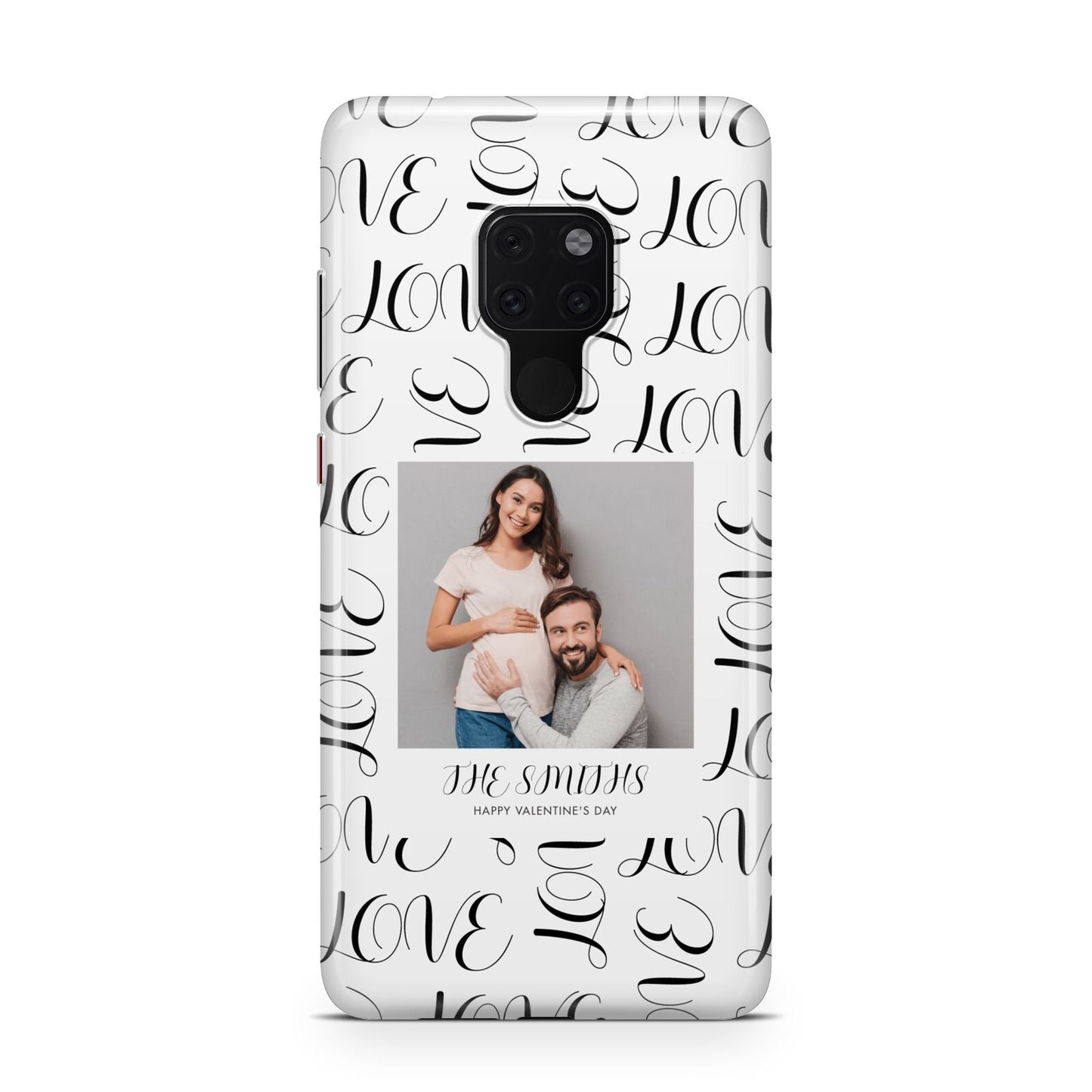 Happy Valentines Day Photo Upload Huawei Mate 20 Phone Case