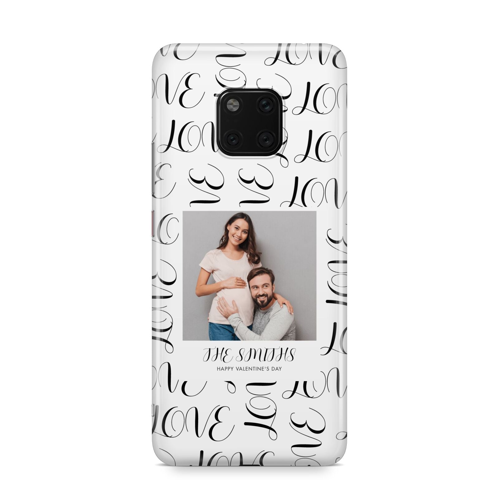 Happy Valentines Day Photo Upload Huawei Mate 20 Pro Phone Case