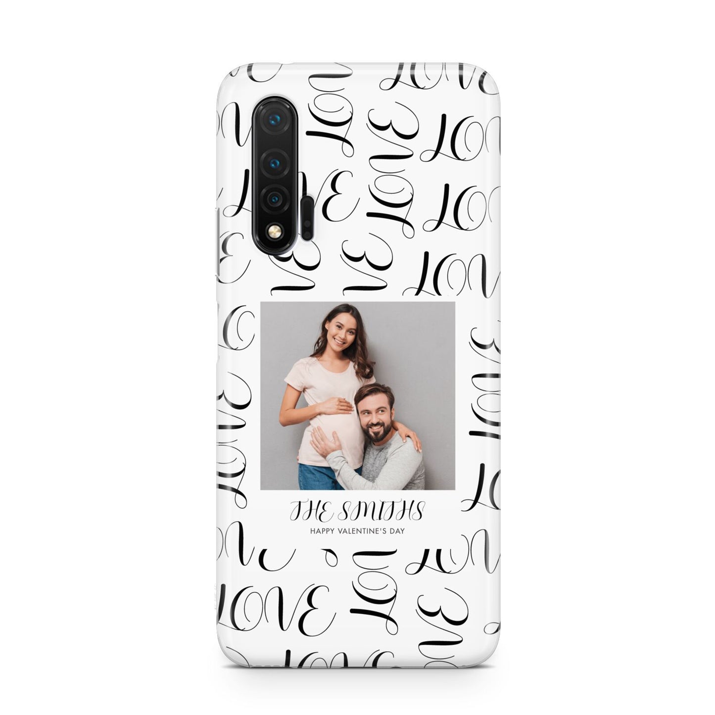 Happy Valentines Day Photo Upload Huawei Nova 6 Phone Case