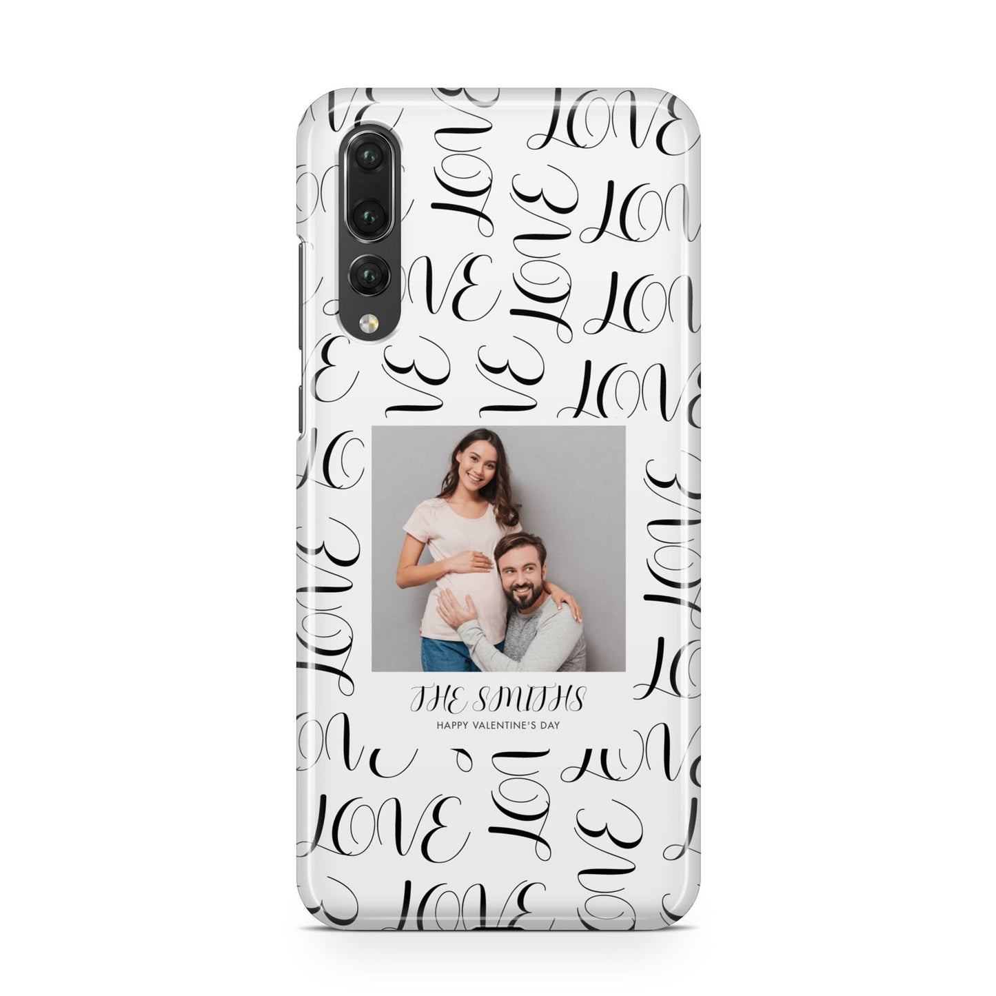 Happy Valentines Day Photo Upload Huawei P20 Pro Phone Case