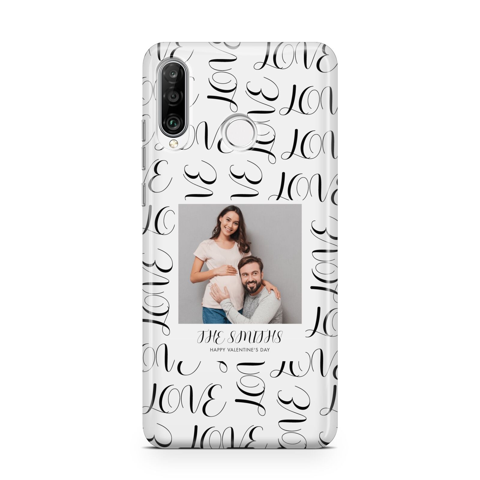 Happy Valentines Day Photo Upload Huawei P30 Lite Phone Case