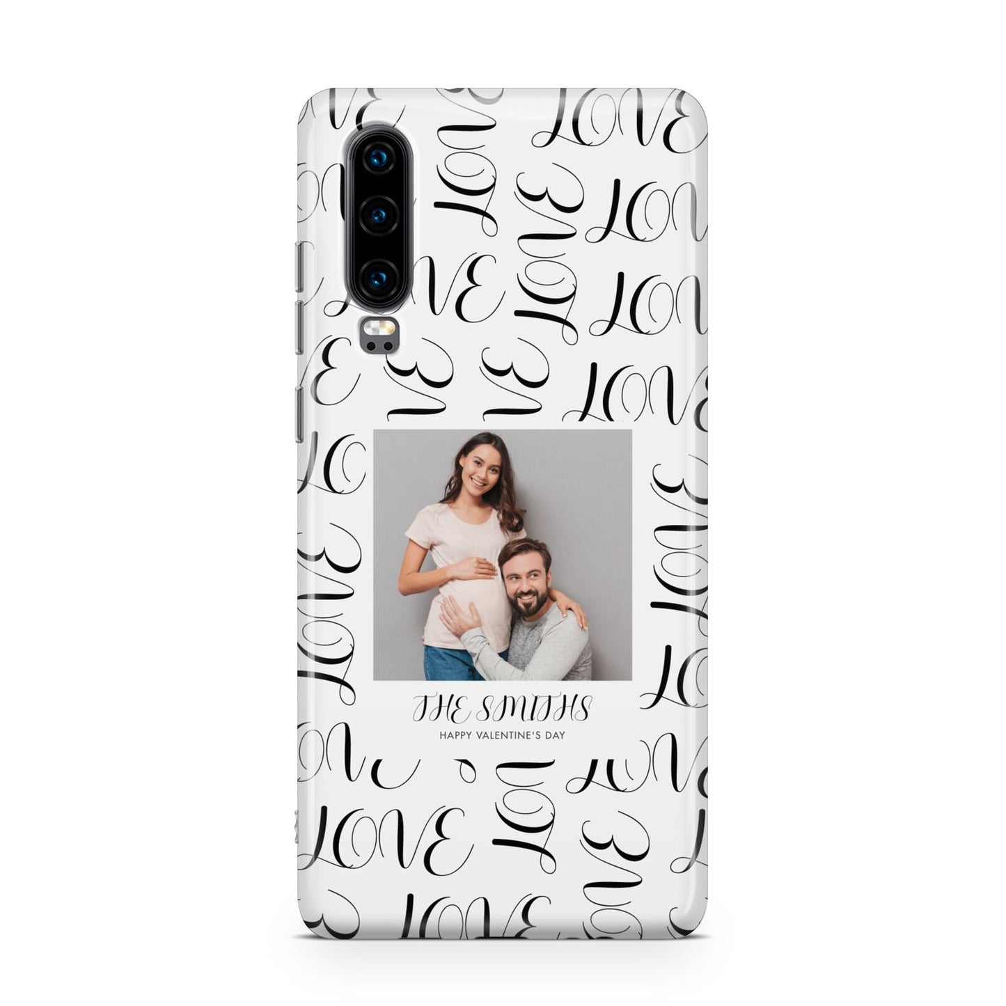 Happy Valentines Day Photo Upload Huawei P30 Phone Case