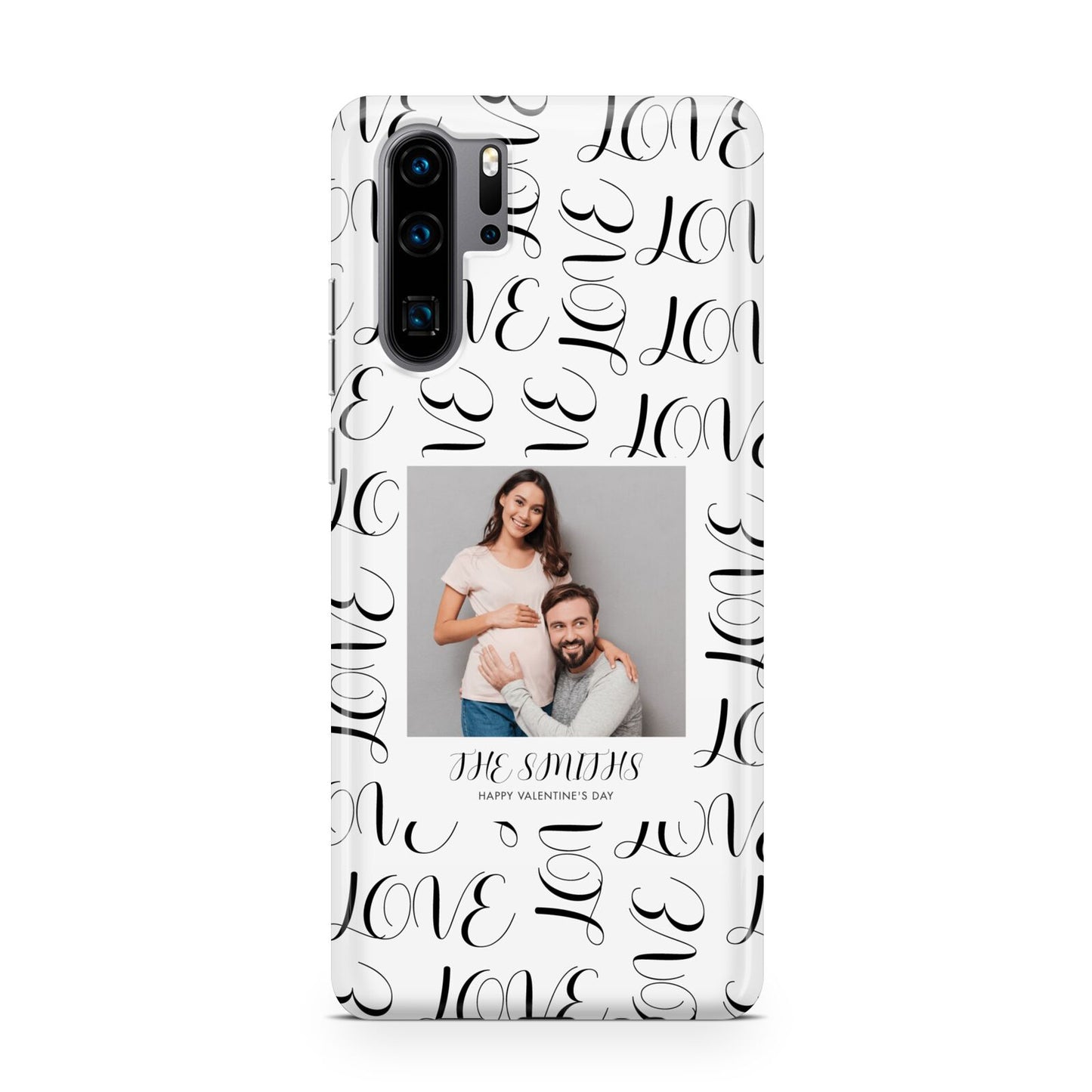 Happy Valentines Day Photo Upload Huawei P30 Pro Phone Case