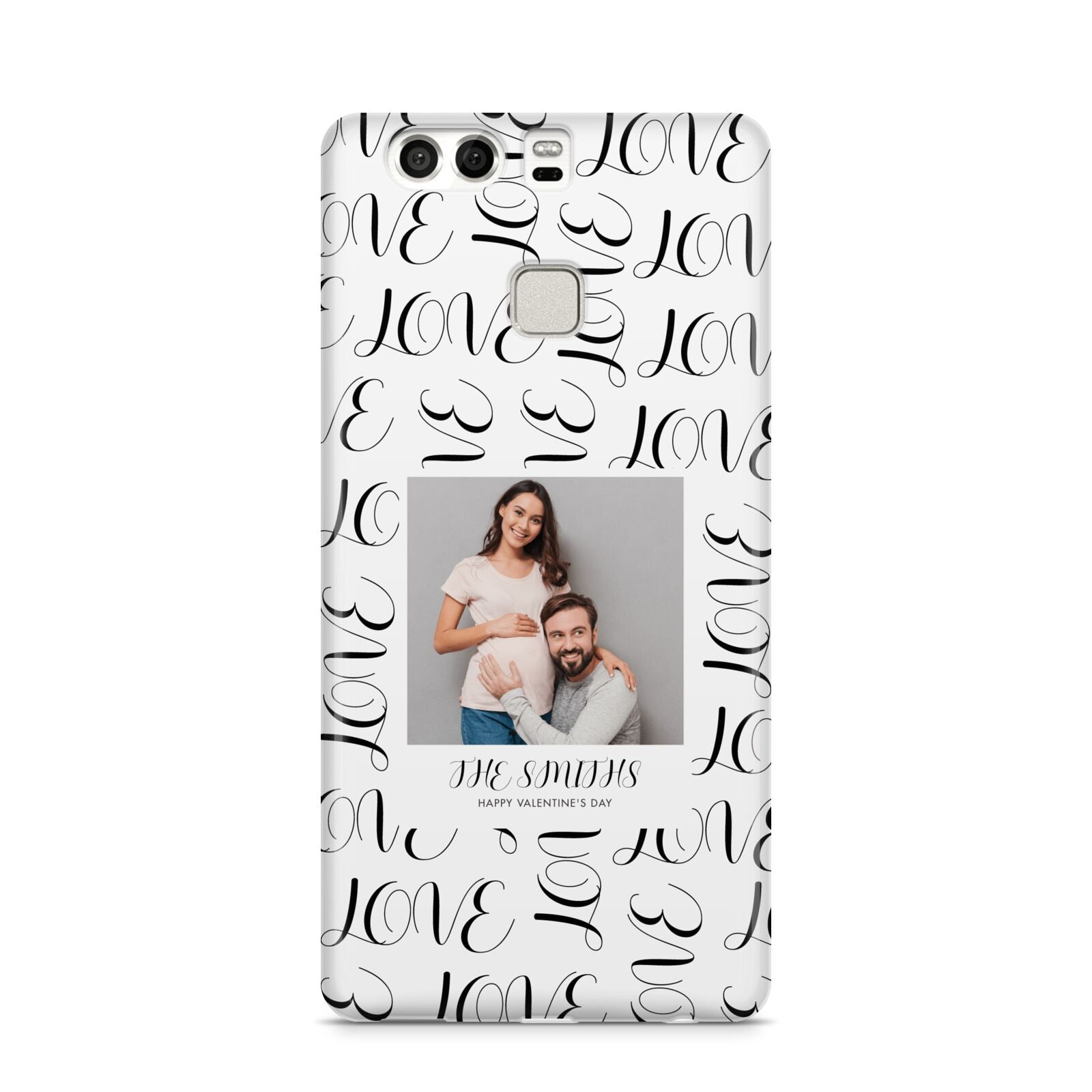 Happy Valentines Day Photo Upload Huawei P9 Case