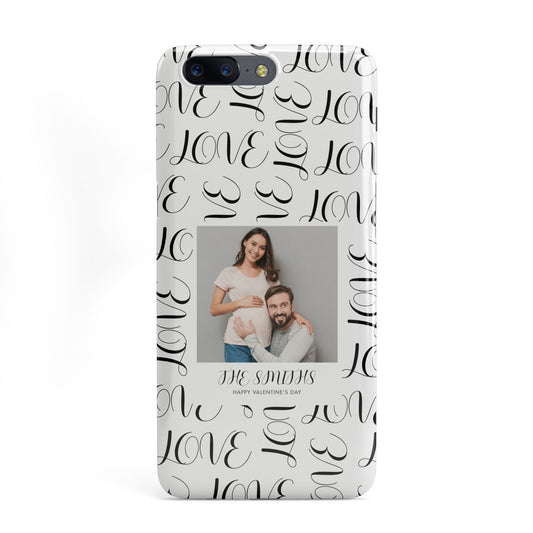 Happy Valentines Day Photo Upload OnePlus Case