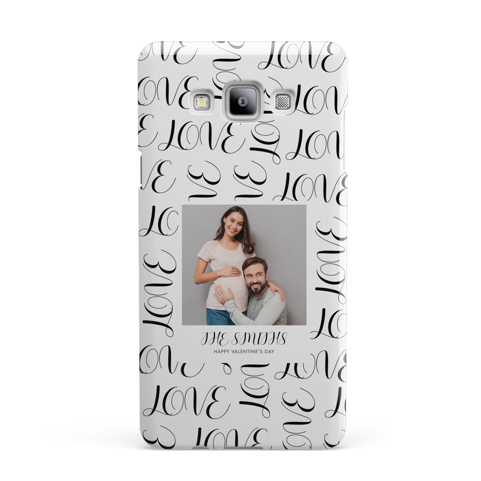 Happy Valentines Day Photo Upload Samsung Galaxy A7 2015 Case