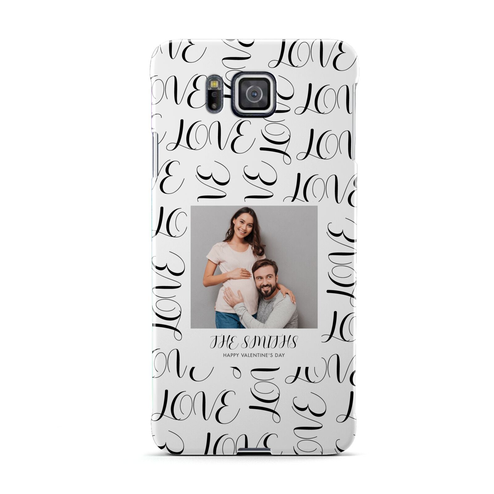 Happy Valentines Day Photo Upload Samsung Galaxy Alpha Case