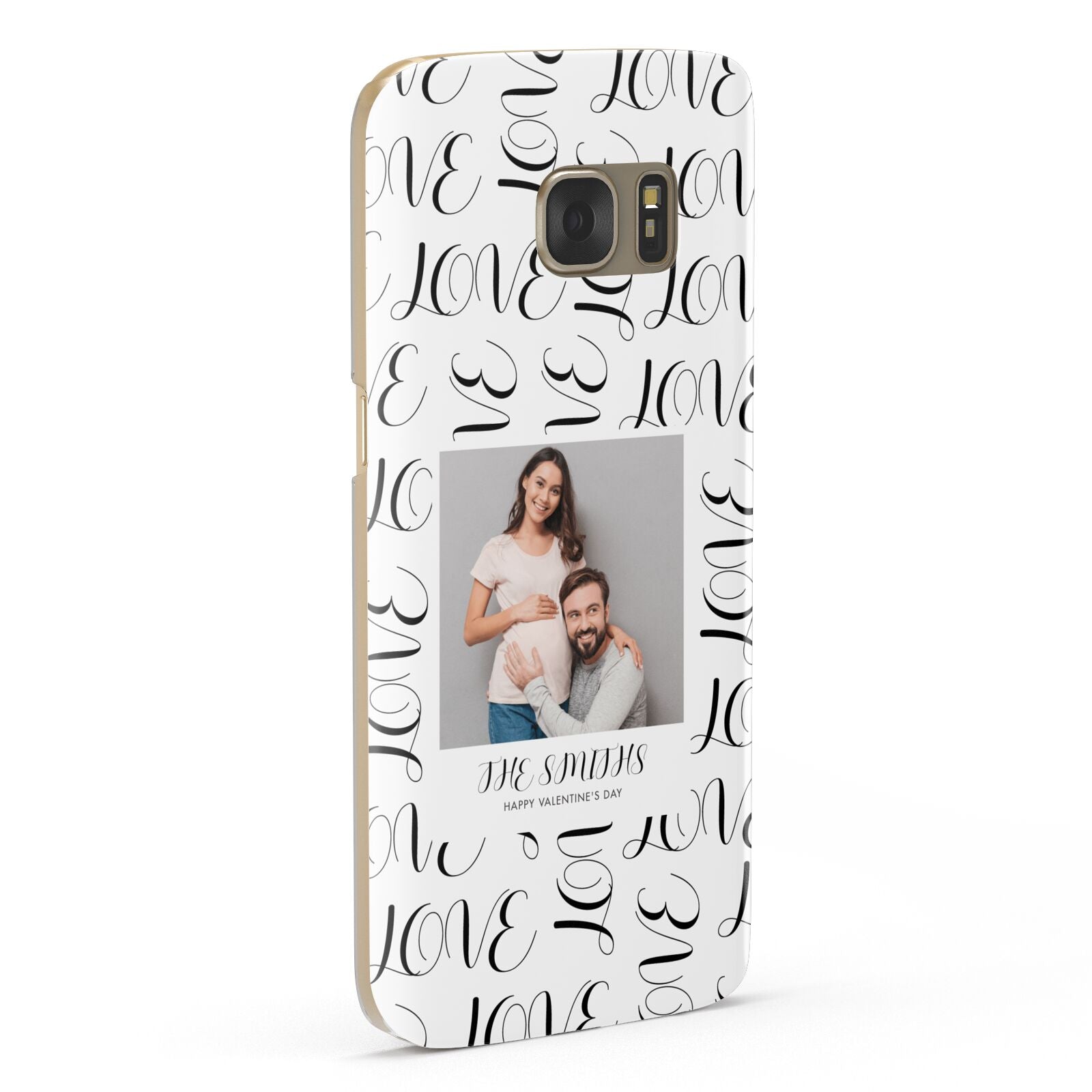 Happy Valentines Day Photo Upload Samsung Galaxy Case Fourty Five Degrees