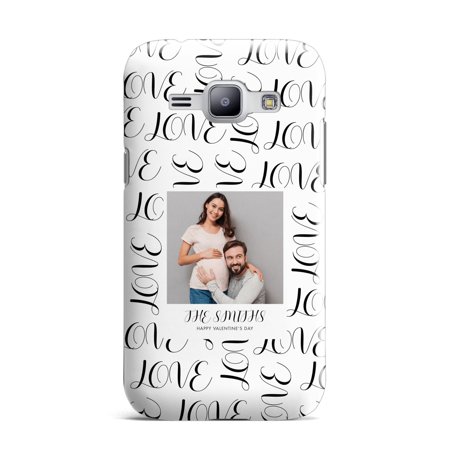 Happy Valentines Day Photo Upload Samsung Galaxy J1 2015 Case