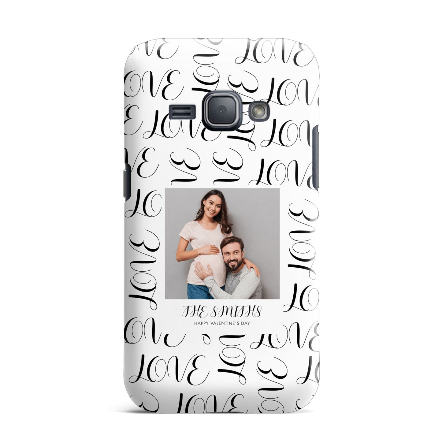 Happy Valentines Day Photo Upload Samsung Galaxy J1 2016 Case