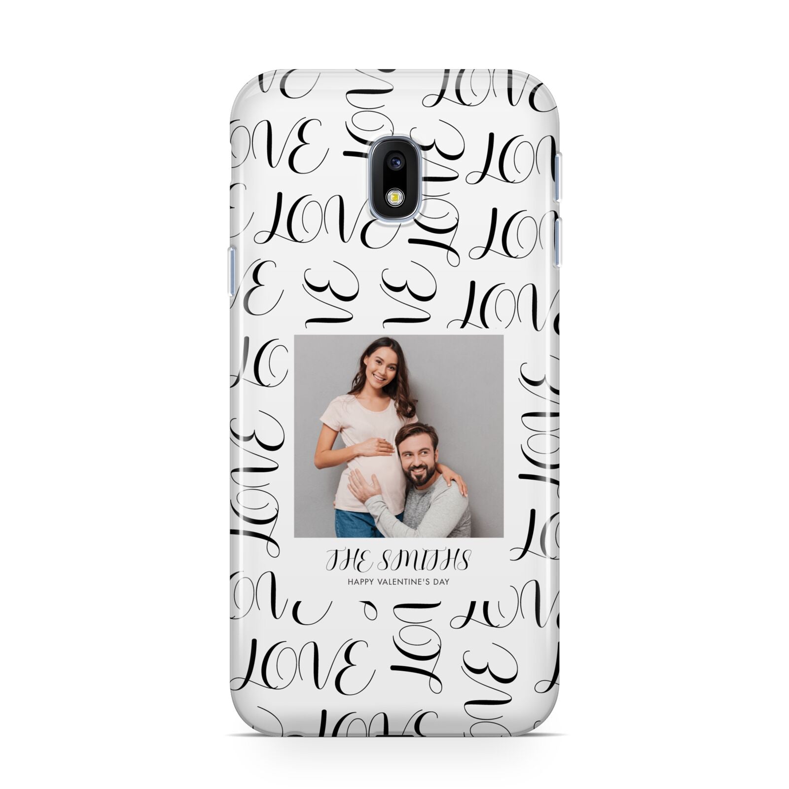 Happy Valentines Day Photo Upload Samsung Galaxy J3 2017 Case