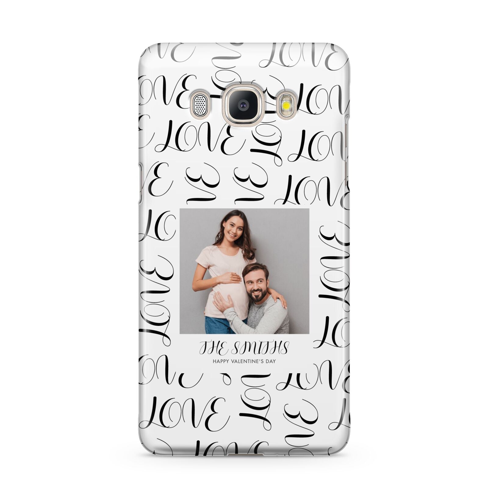 Happy Valentines Day Photo Upload Samsung Galaxy J5 2016 Case