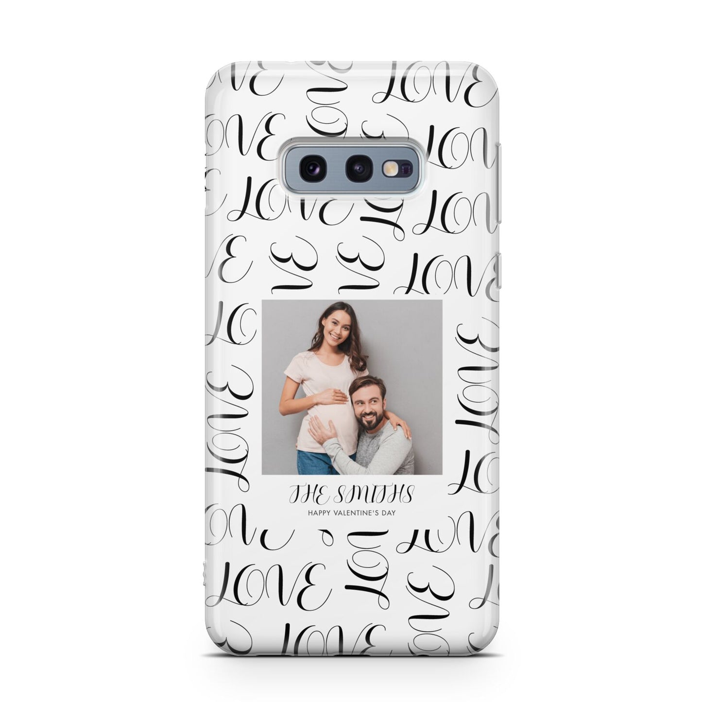 Happy Valentines Day Photo Upload Samsung Galaxy S10E Case