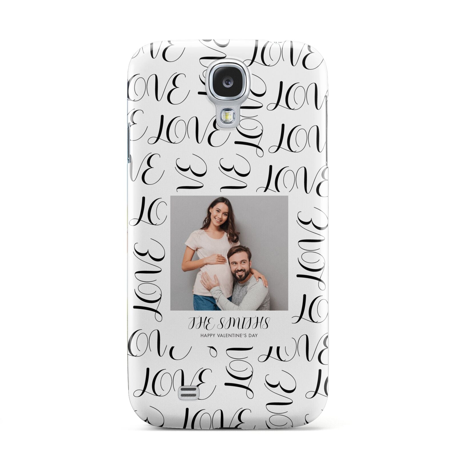 Happy Valentines Day Photo Upload Samsung Galaxy S4 Case