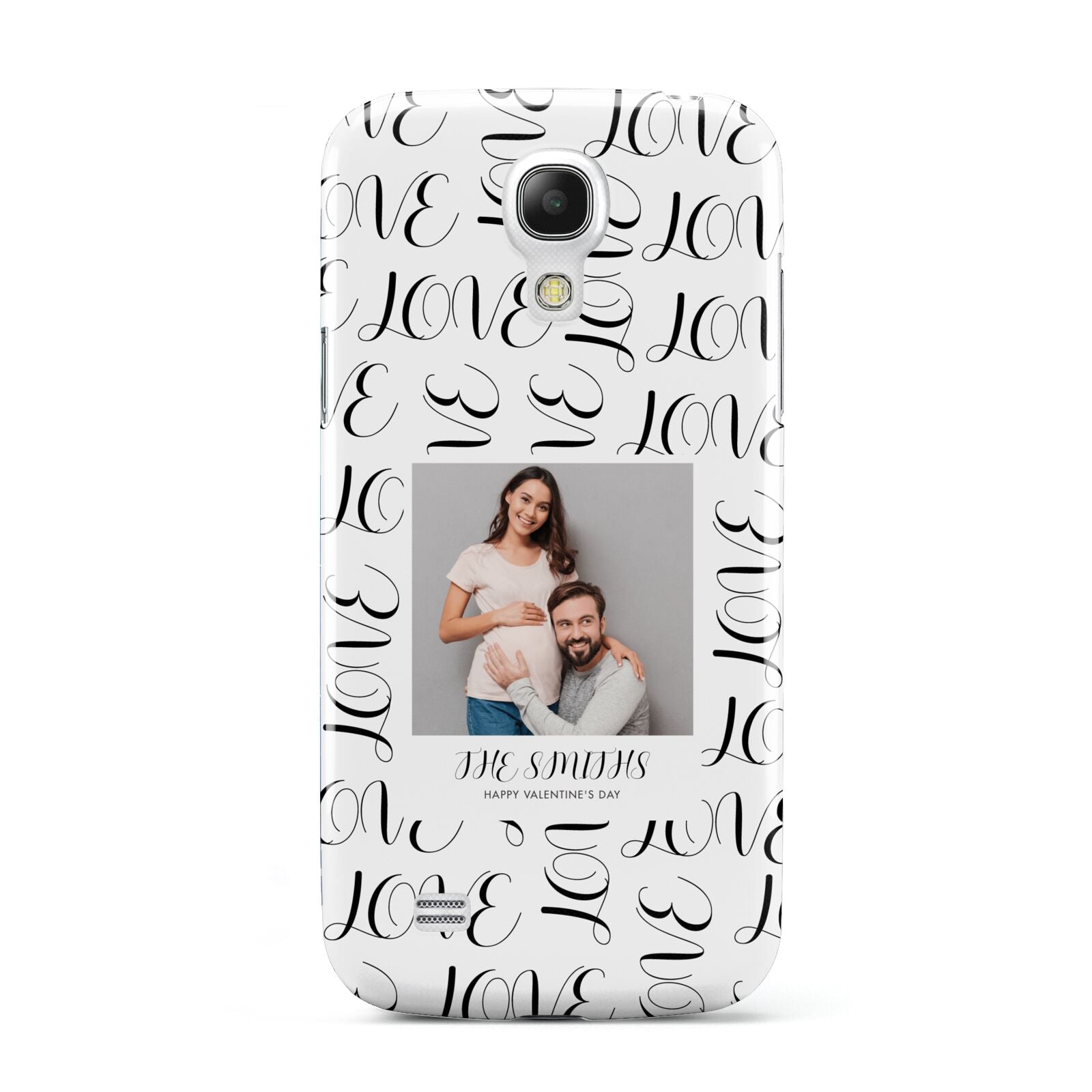 Happy Valentines Day Photo Upload Samsung Galaxy S4 Mini Case