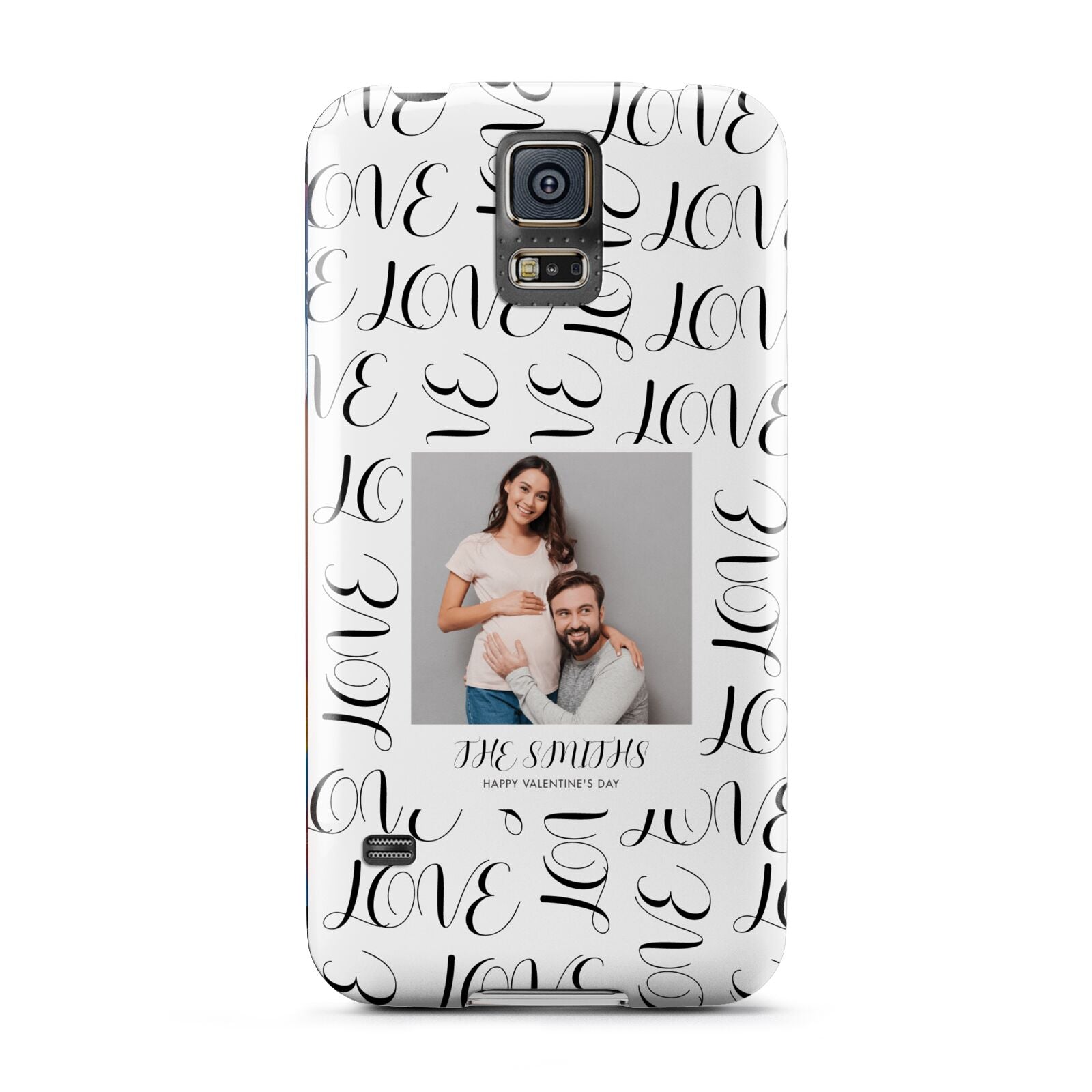 Happy Valentines Day Photo Upload Samsung Galaxy S5 Case