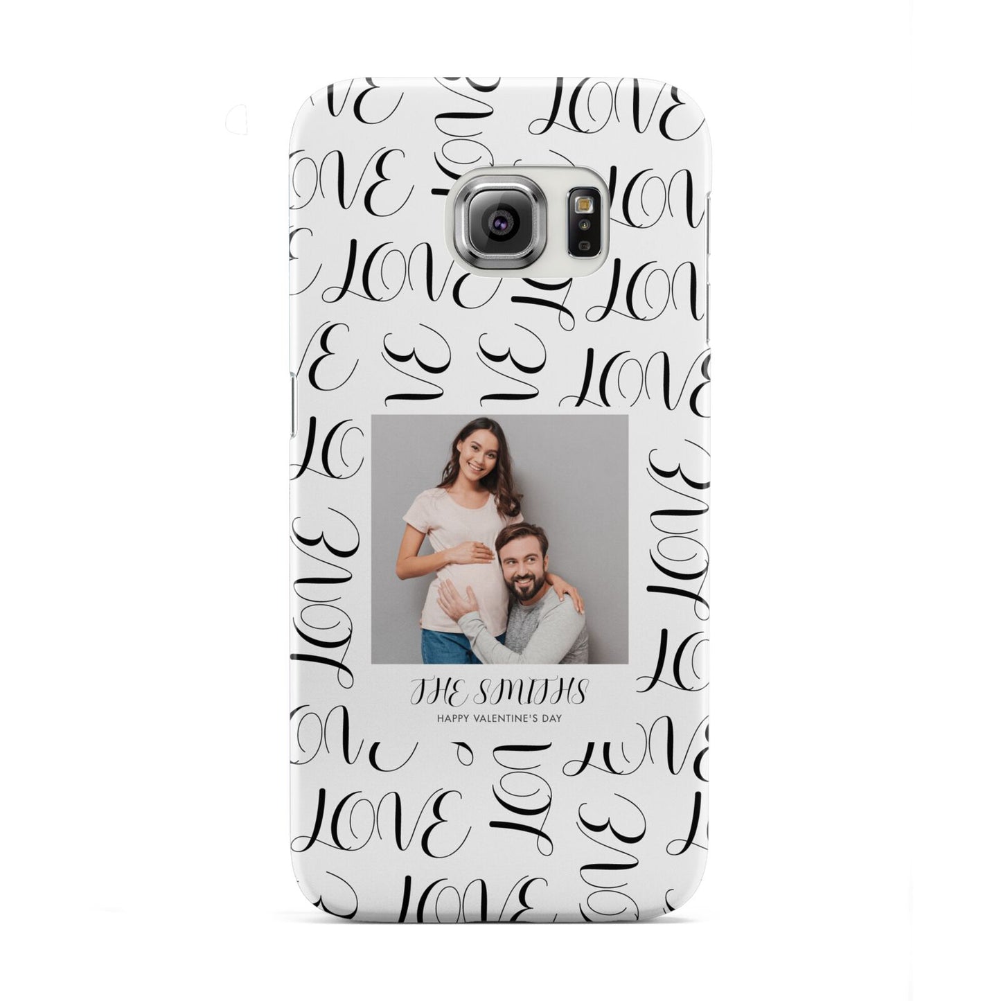 Happy Valentines Day Photo Upload Samsung Galaxy S6 Edge Case