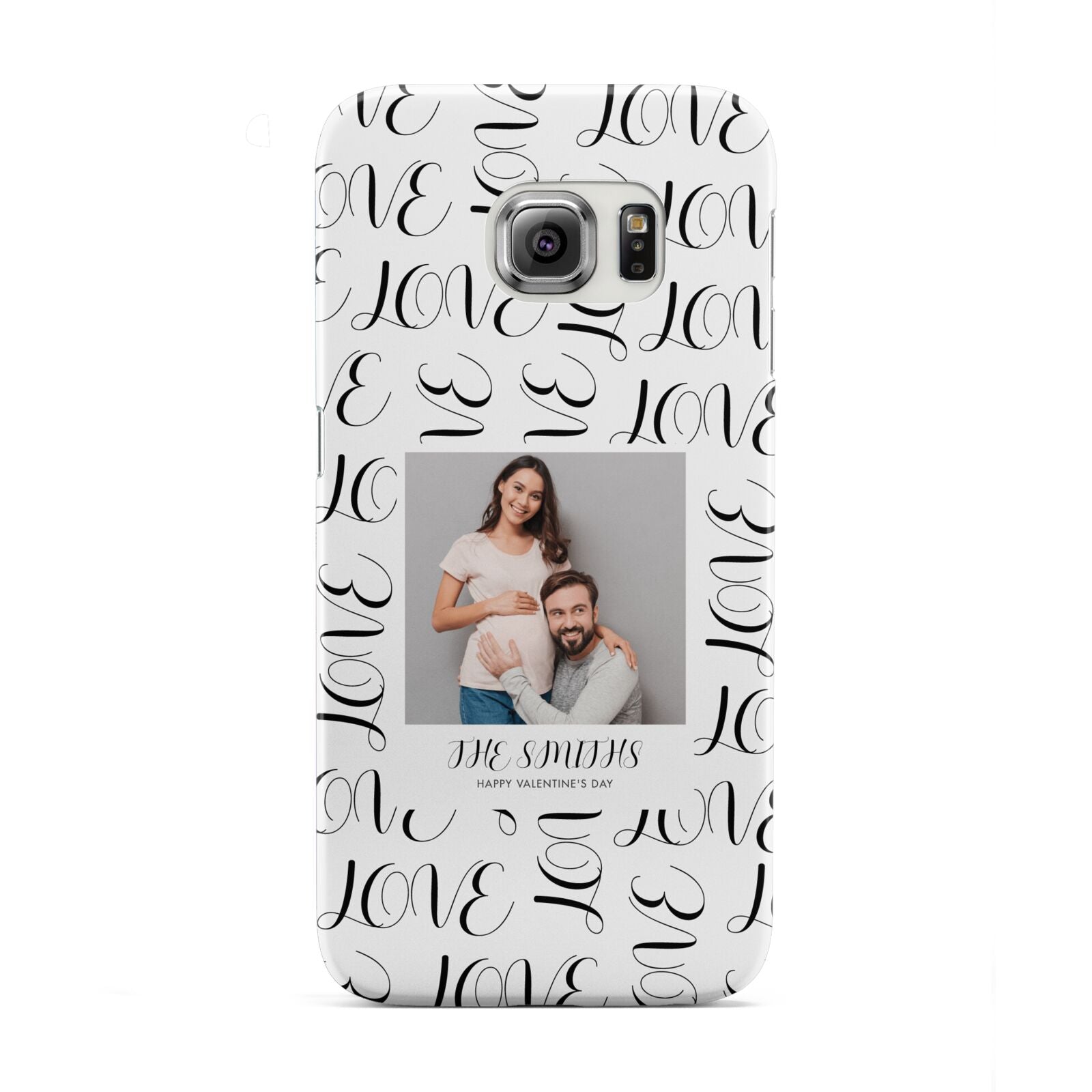 Happy Valentines Day Photo Upload Samsung Galaxy S6 Edge Case