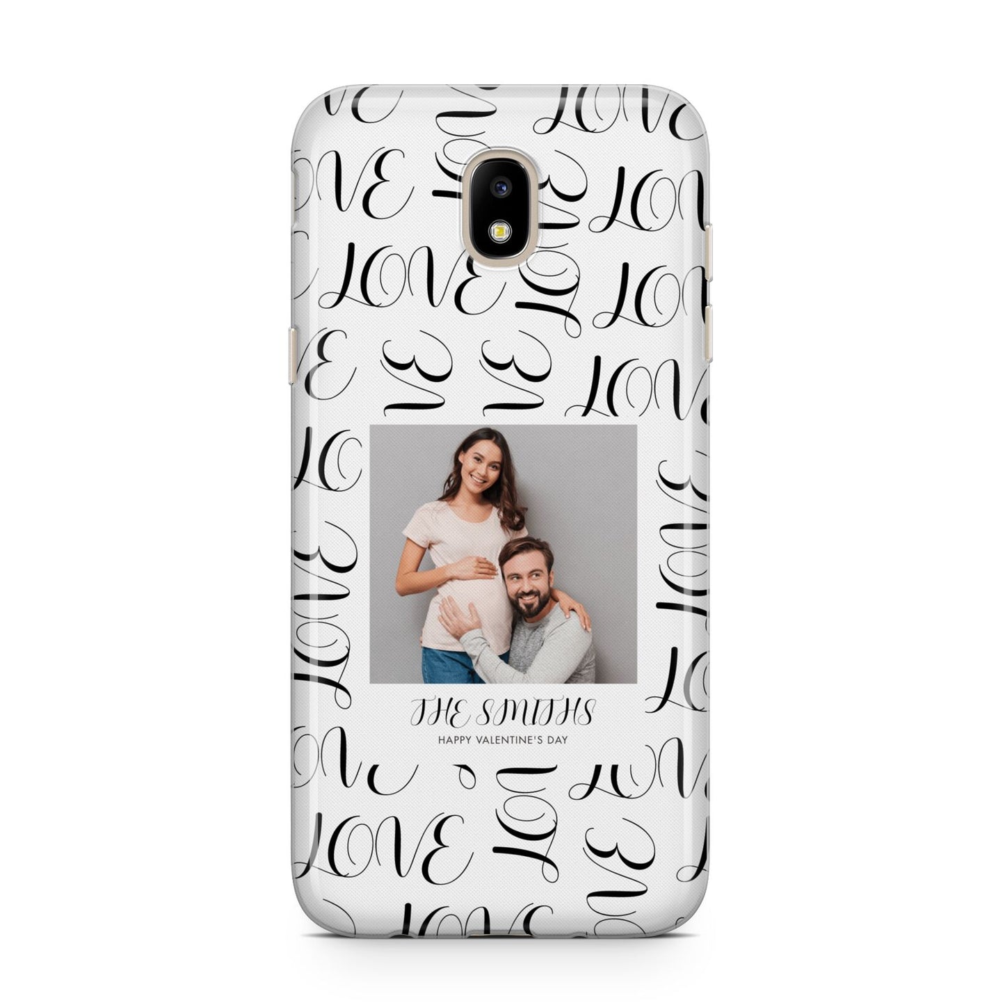 Happy Valentines Day Photo Upload Samsung J5 2017 Case