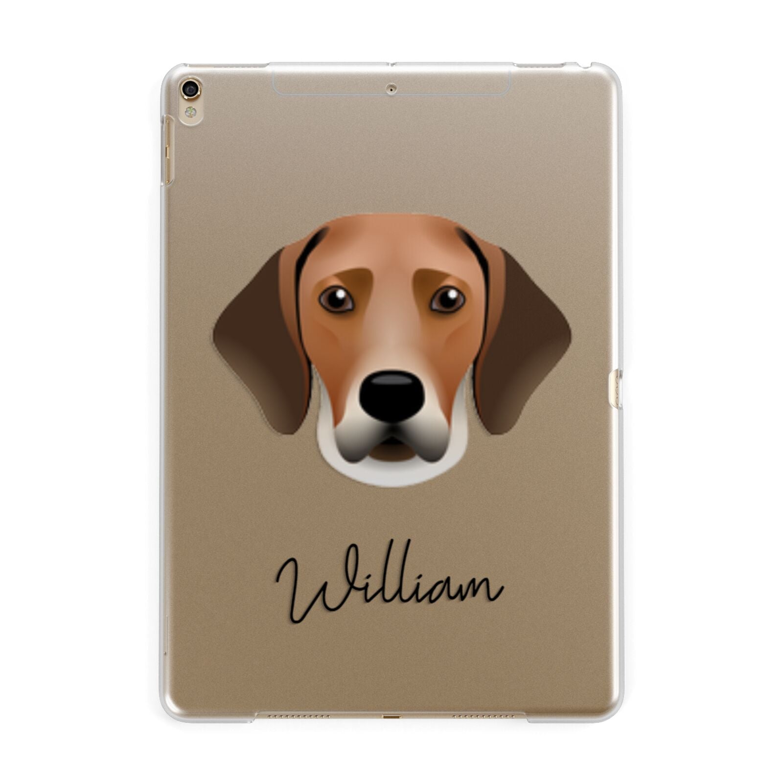 Harrier Personalised Apple iPad Gold Case