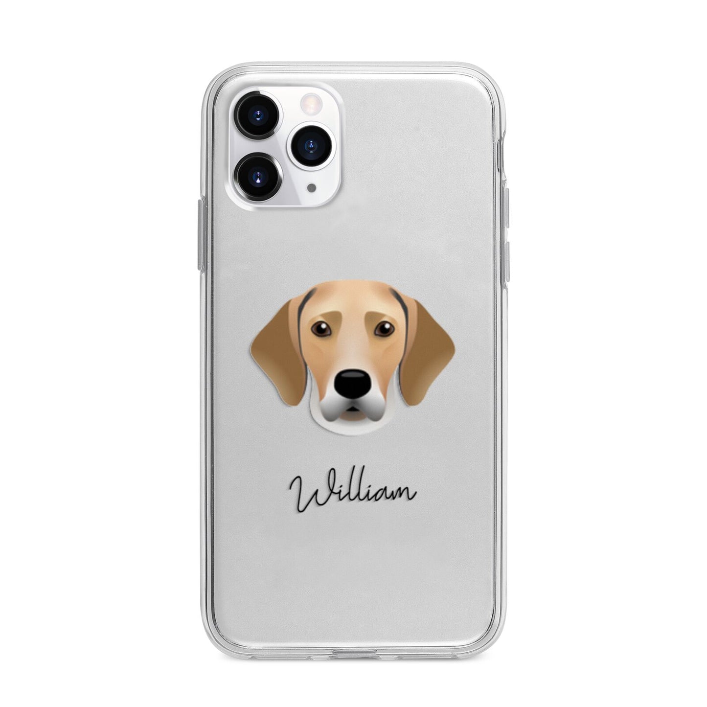 Harrier Personalised Apple iPhone 11 Pro Max in Silver with Bumper Case