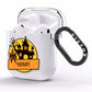 Haunted House Silhouette Custom AirPods Clear Case Side Image