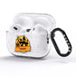 Haunted House Silhouette Custom AirPods Pro Glitter Case Side Image