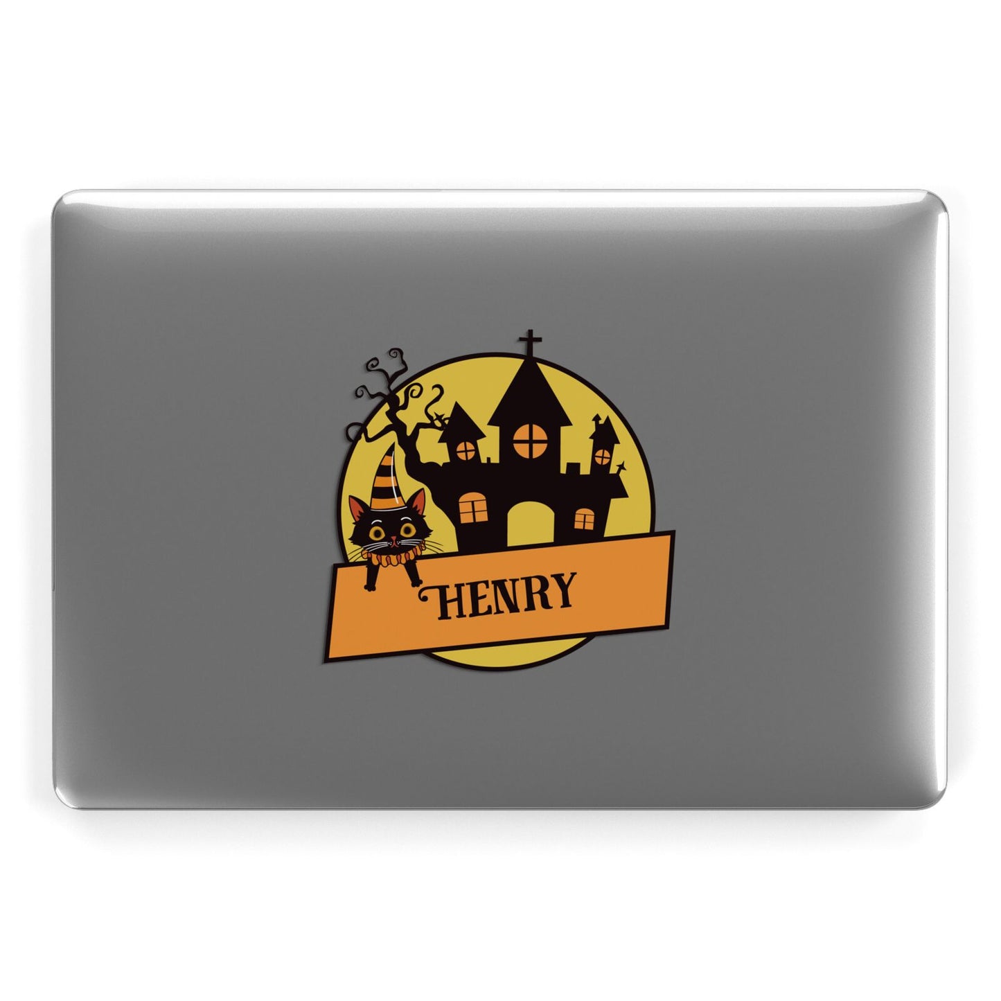 Haunted House Silhouette Custom Apple MacBook Case