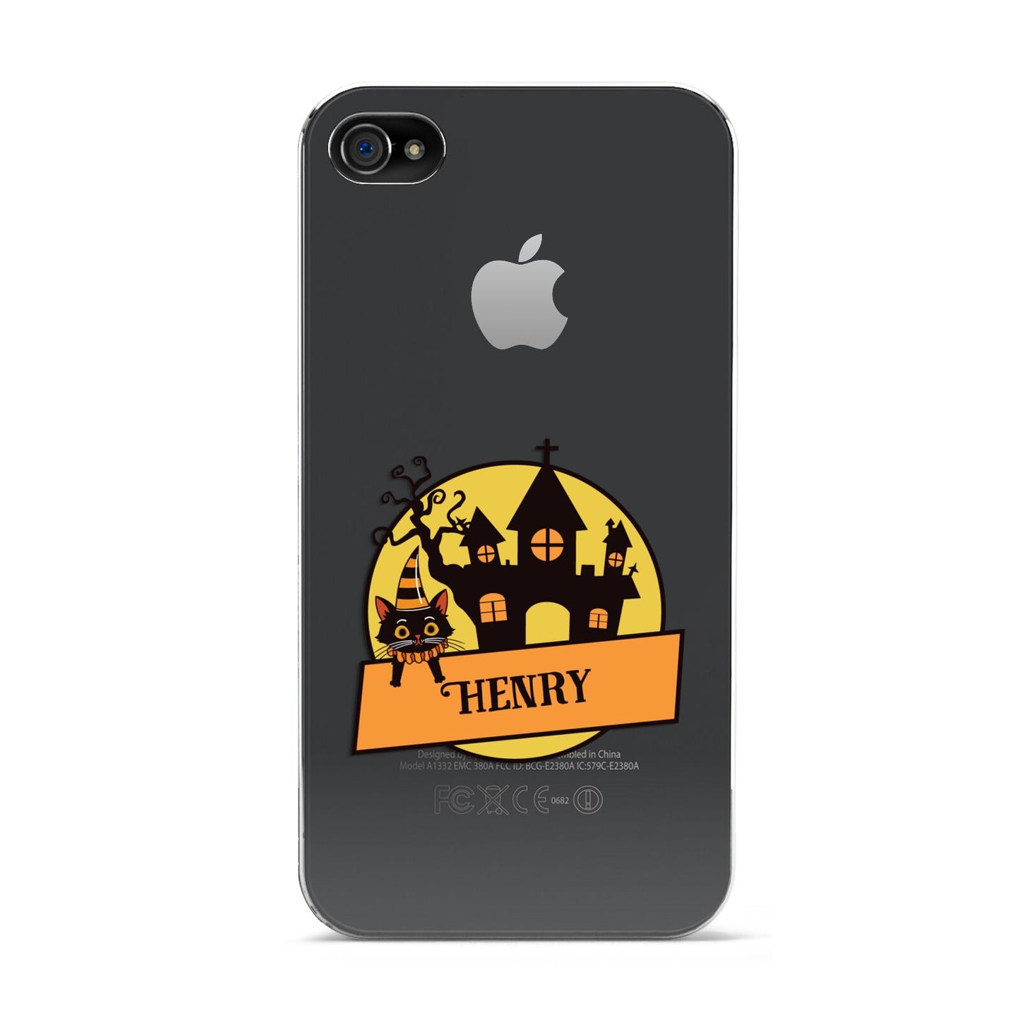 Haunted House Silhouette Custom Apple iPhone 4s Case