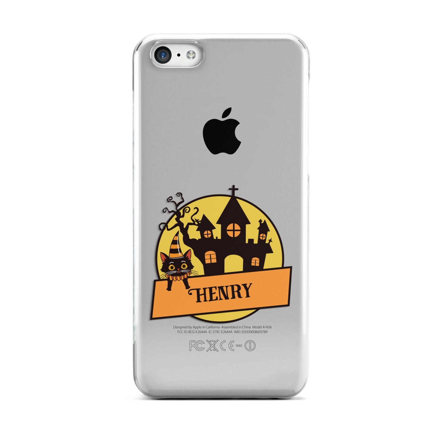 Haunted House Silhouette Custom Apple iPhone 5c Case