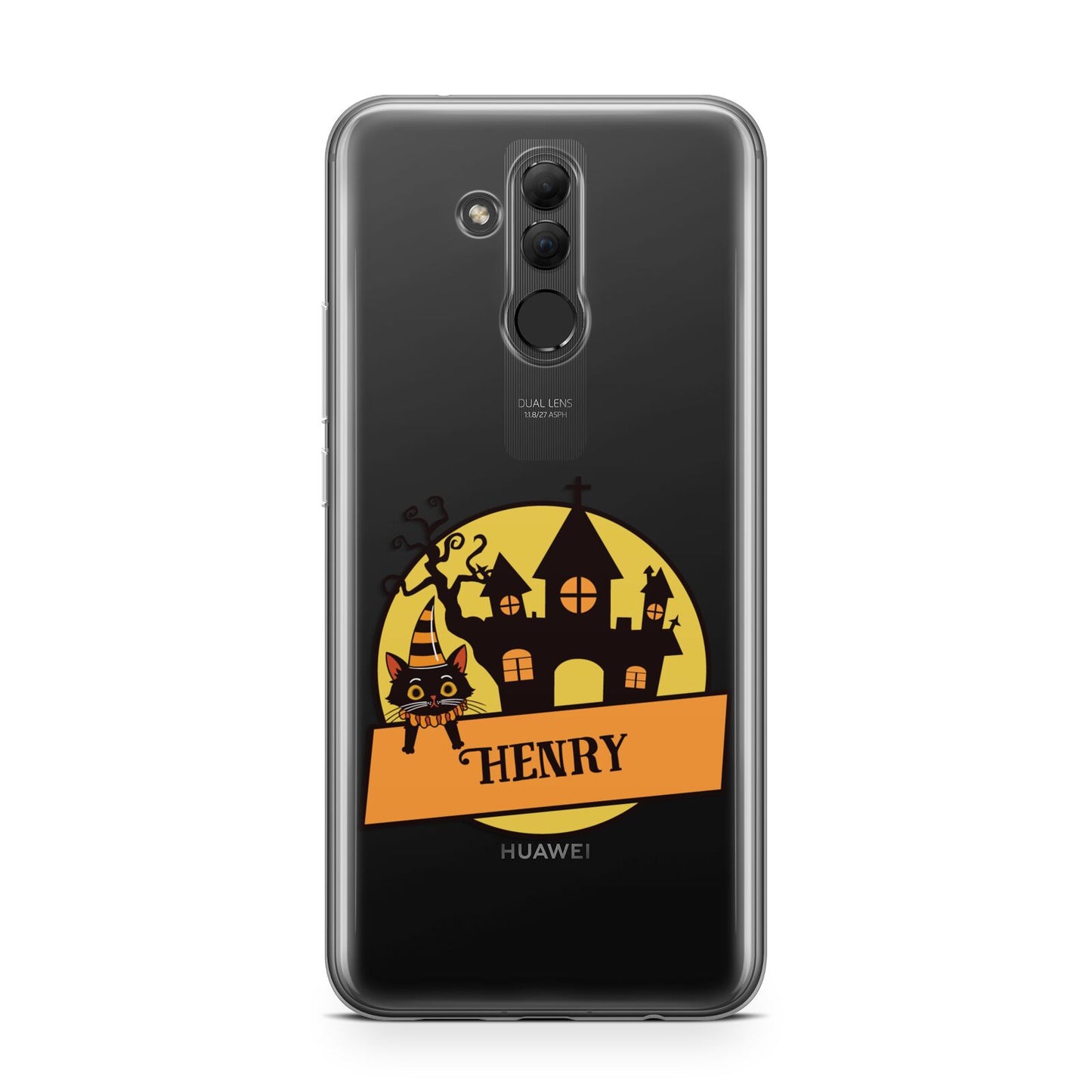 Haunted House Silhouette Custom Huawei Mate 20 Lite