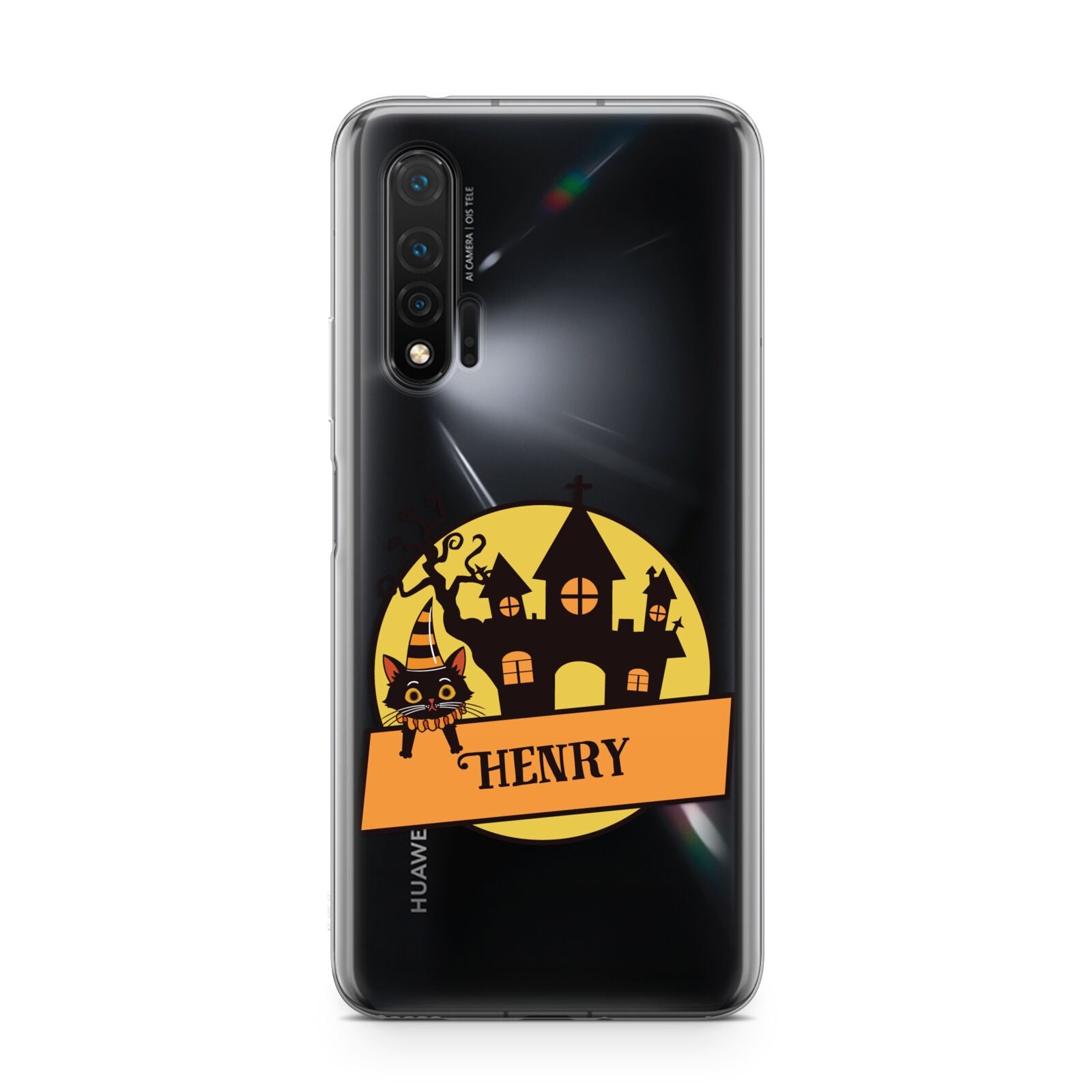 Haunted House Silhouette Custom Huawei Nova 6 Phone Case