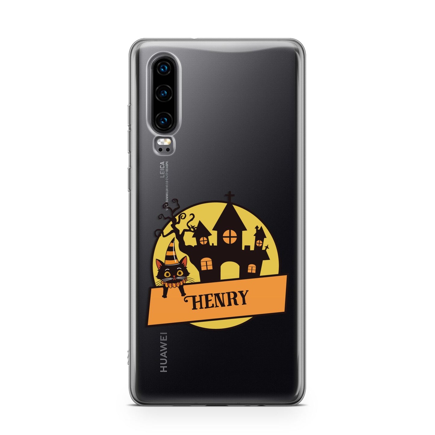 Haunted House Silhouette Custom Huawei P30 Phone Case