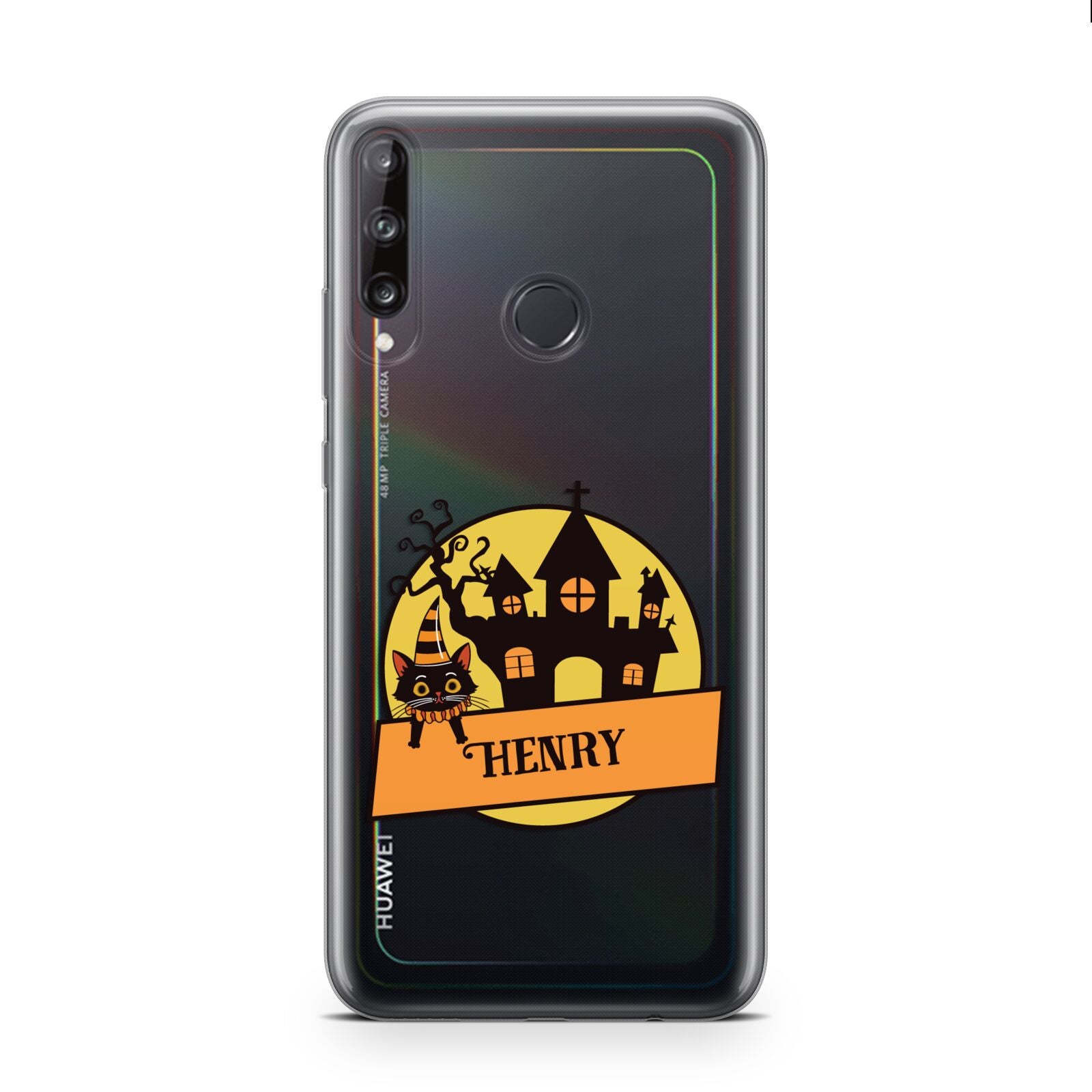 Haunted House Silhouette Custom Huawei P40 Lite E Phone Case