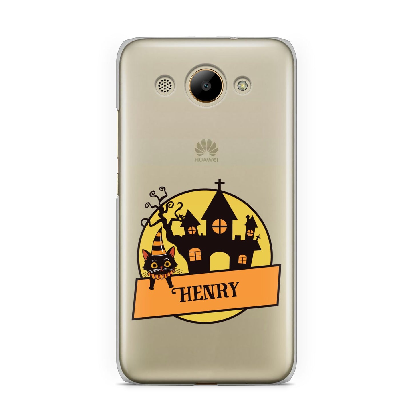 Haunted House Silhouette Custom Huawei Y3 2017