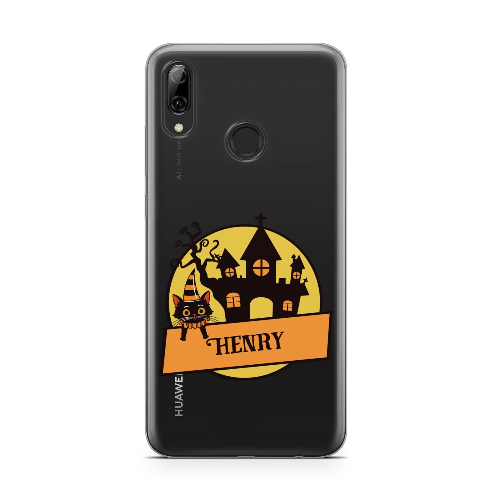 Haunted House Silhouette Custom Huawei Y7 2019