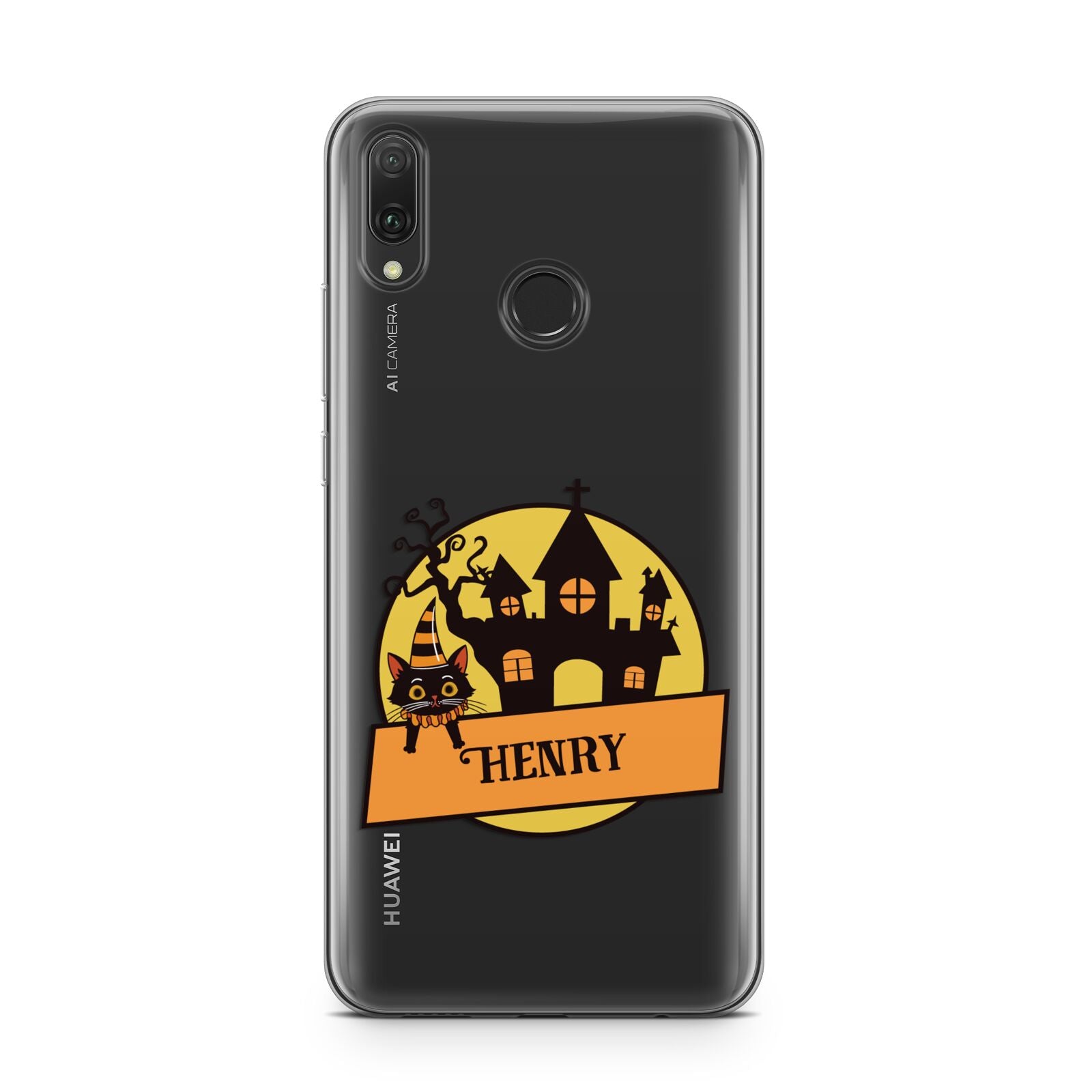 Haunted House Silhouette Custom Huawei Y9 2019