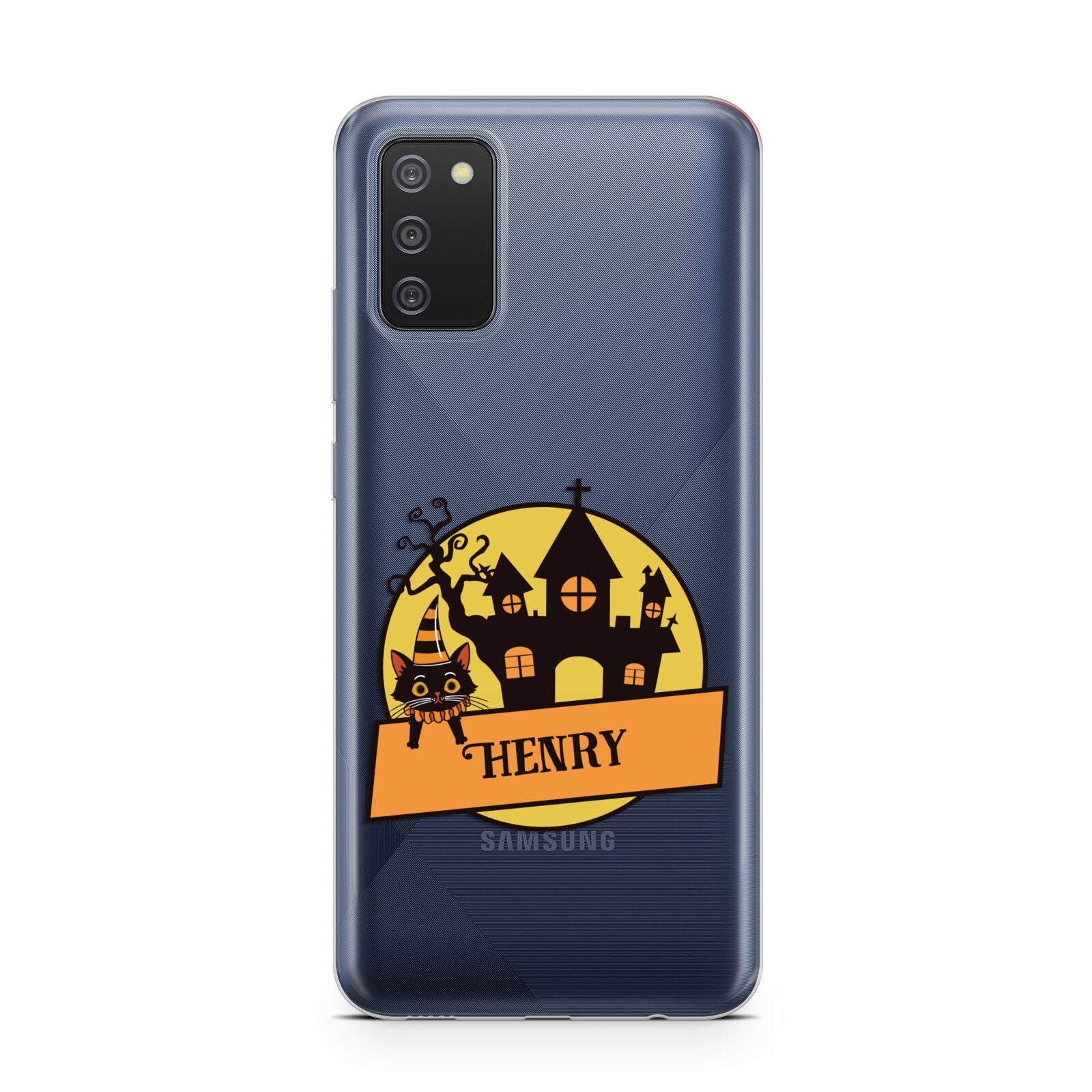 Haunted House Silhouette Custom Samsung A02s Case