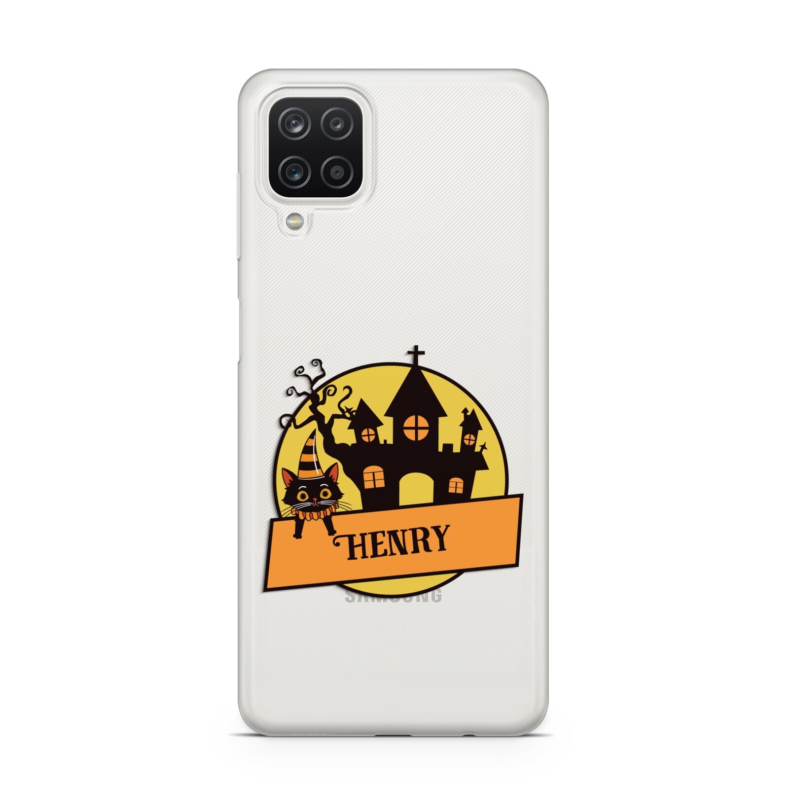 Haunted House Silhouette Custom Samsung A12 Case