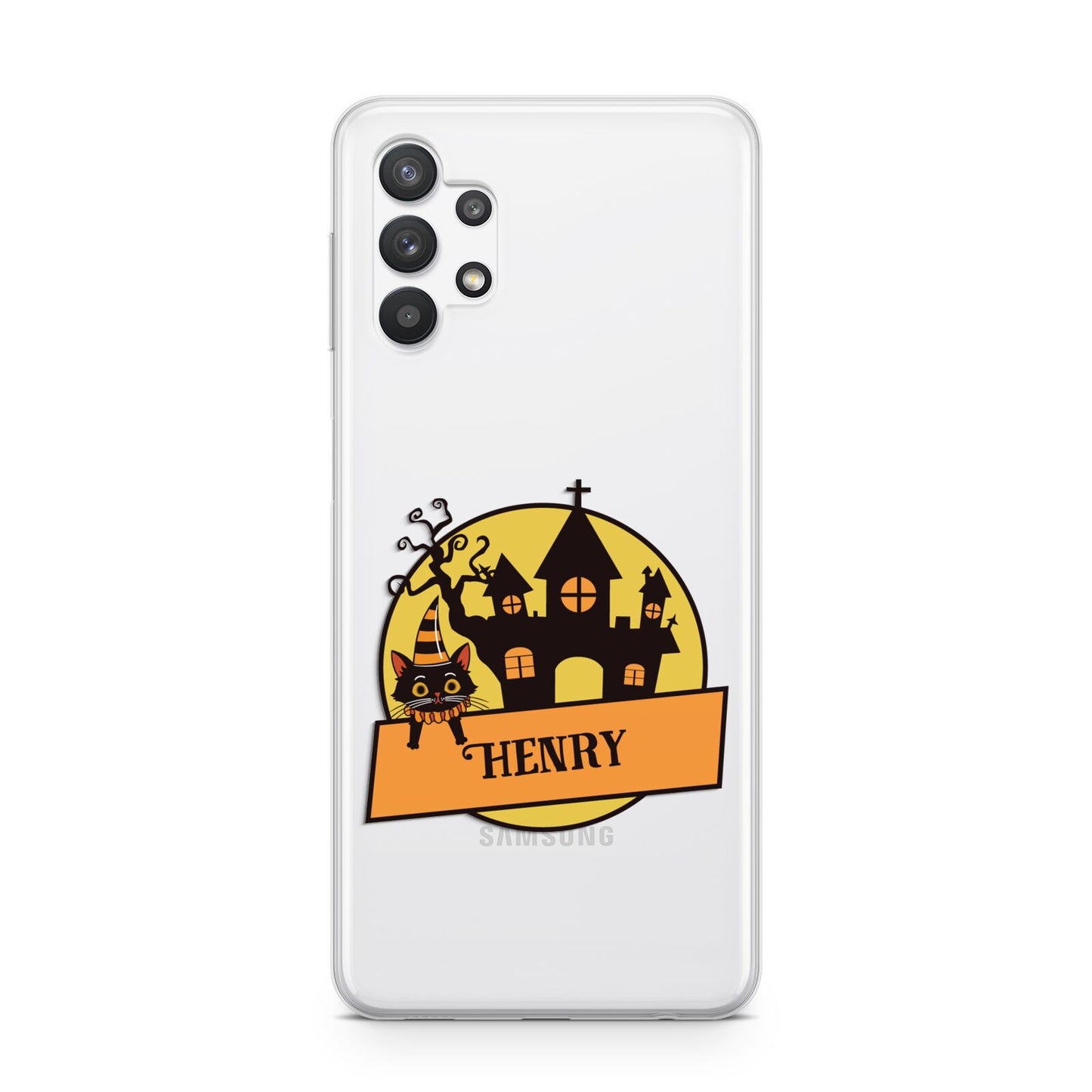 Haunted House Silhouette Custom Samsung A32 5G Case