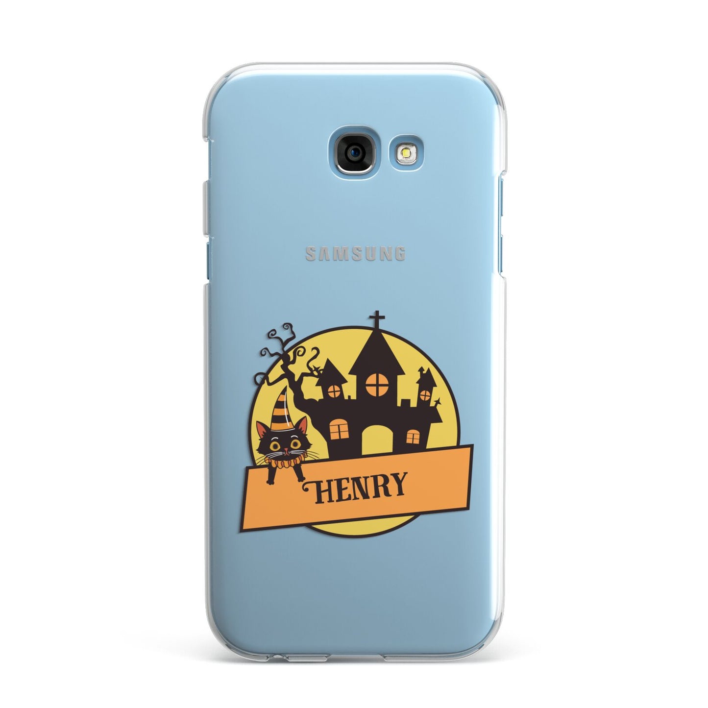 Haunted House Silhouette Custom Samsung Galaxy A7 2017 Case