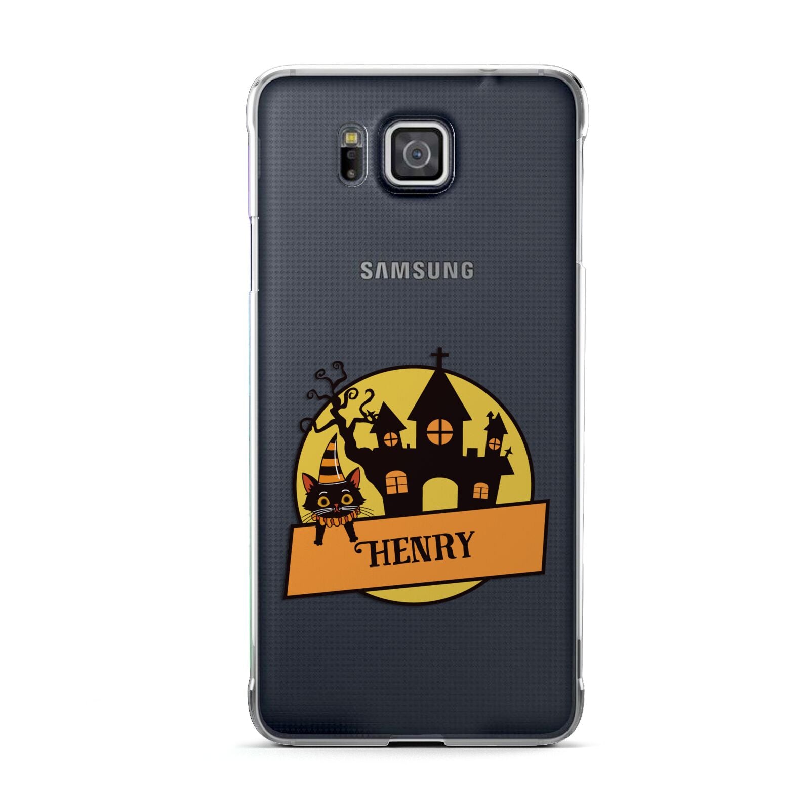 Haunted House Silhouette Custom Samsung Galaxy Alpha Case