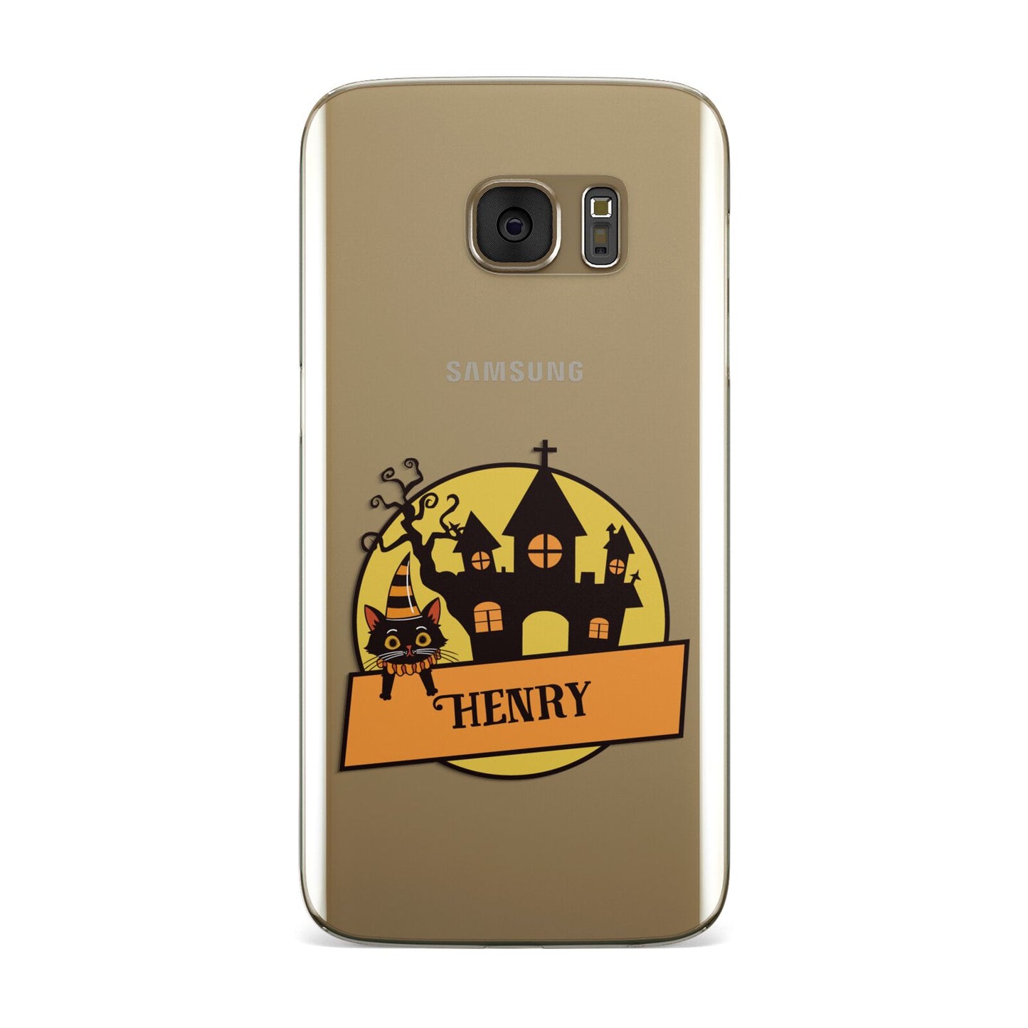 Haunted House Silhouette Custom Samsung Galaxy Case