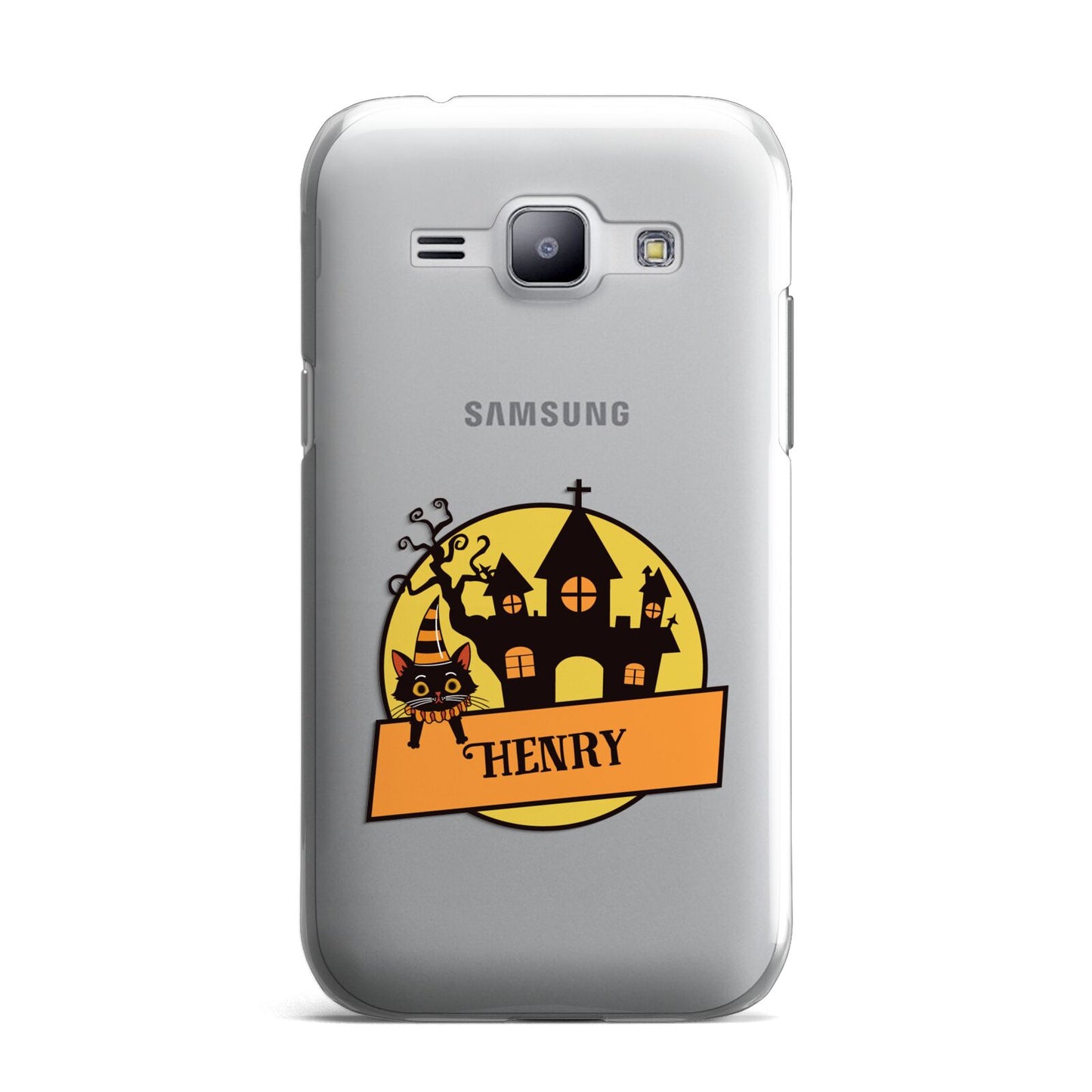 Haunted House Silhouette Custom Samsung Galaxy J1 2015 Case