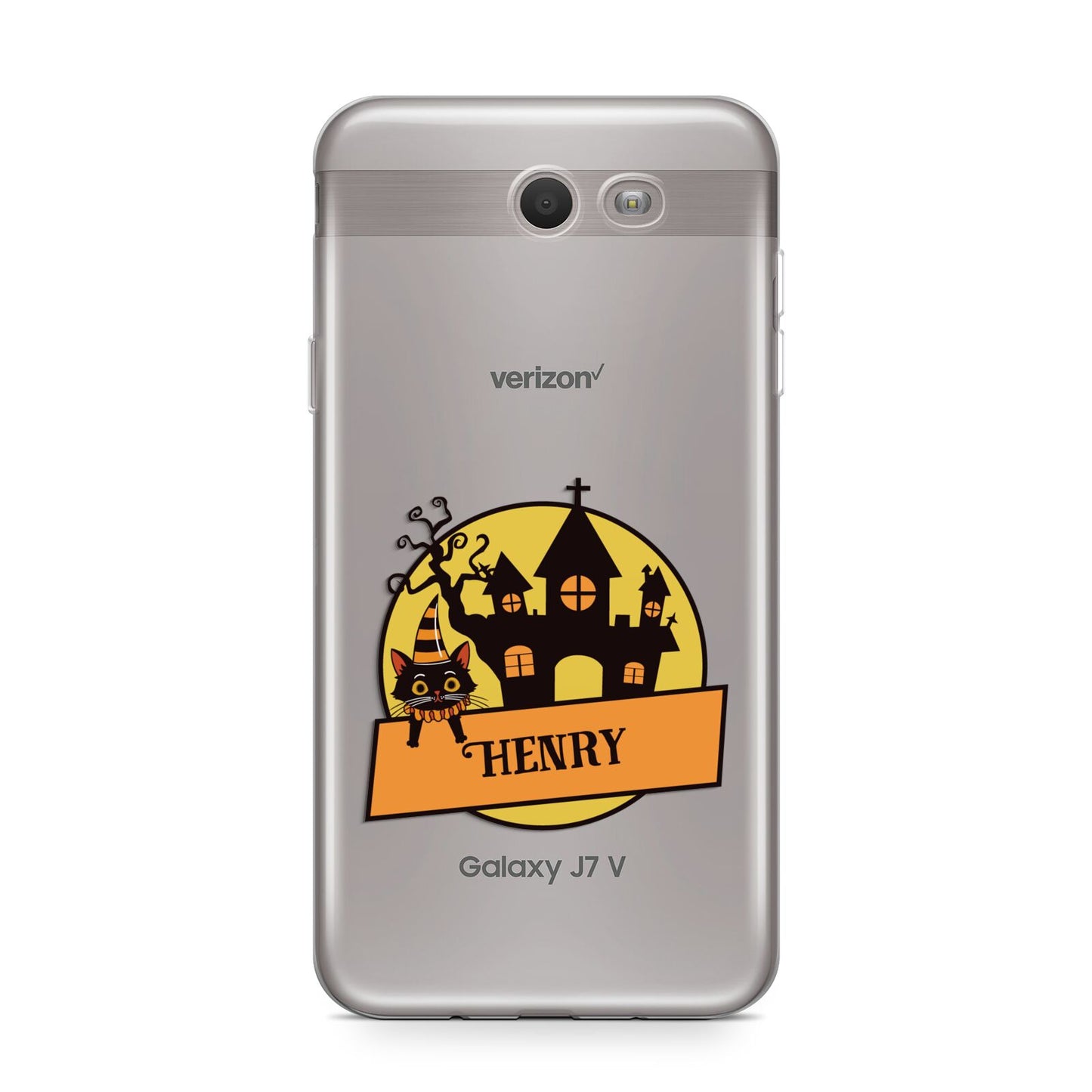 Haunted House Silhouette Custom Samsung Galaxy J7 2017 Case