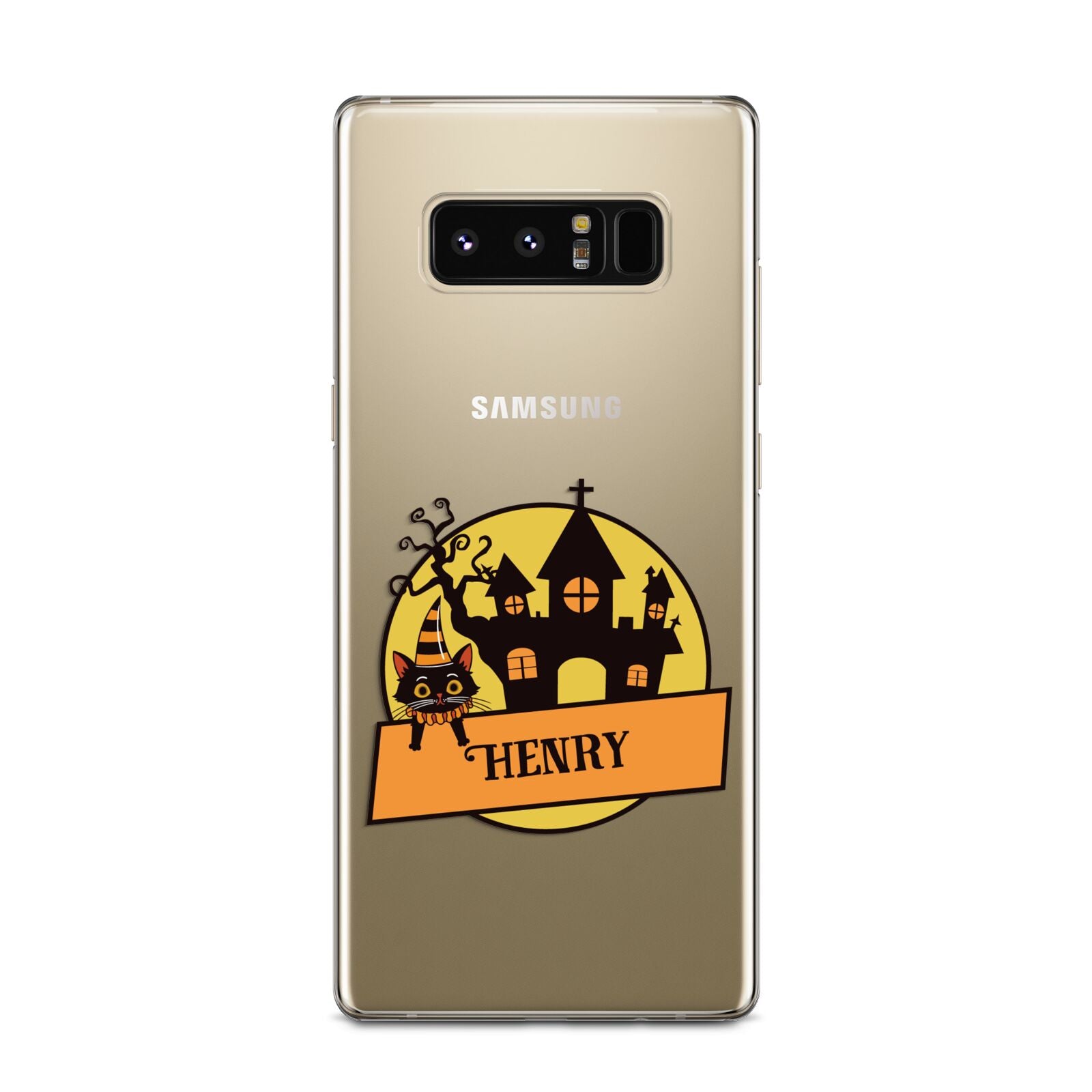 Haunted House Silhouette Custom Samsung Galaxy Note 8 Case