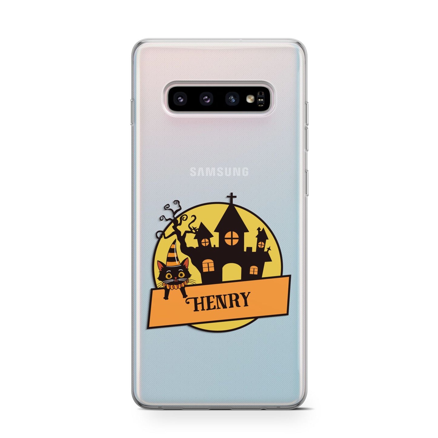 Haunted House Silhouette Custom Samsung Galaxy S10 Case