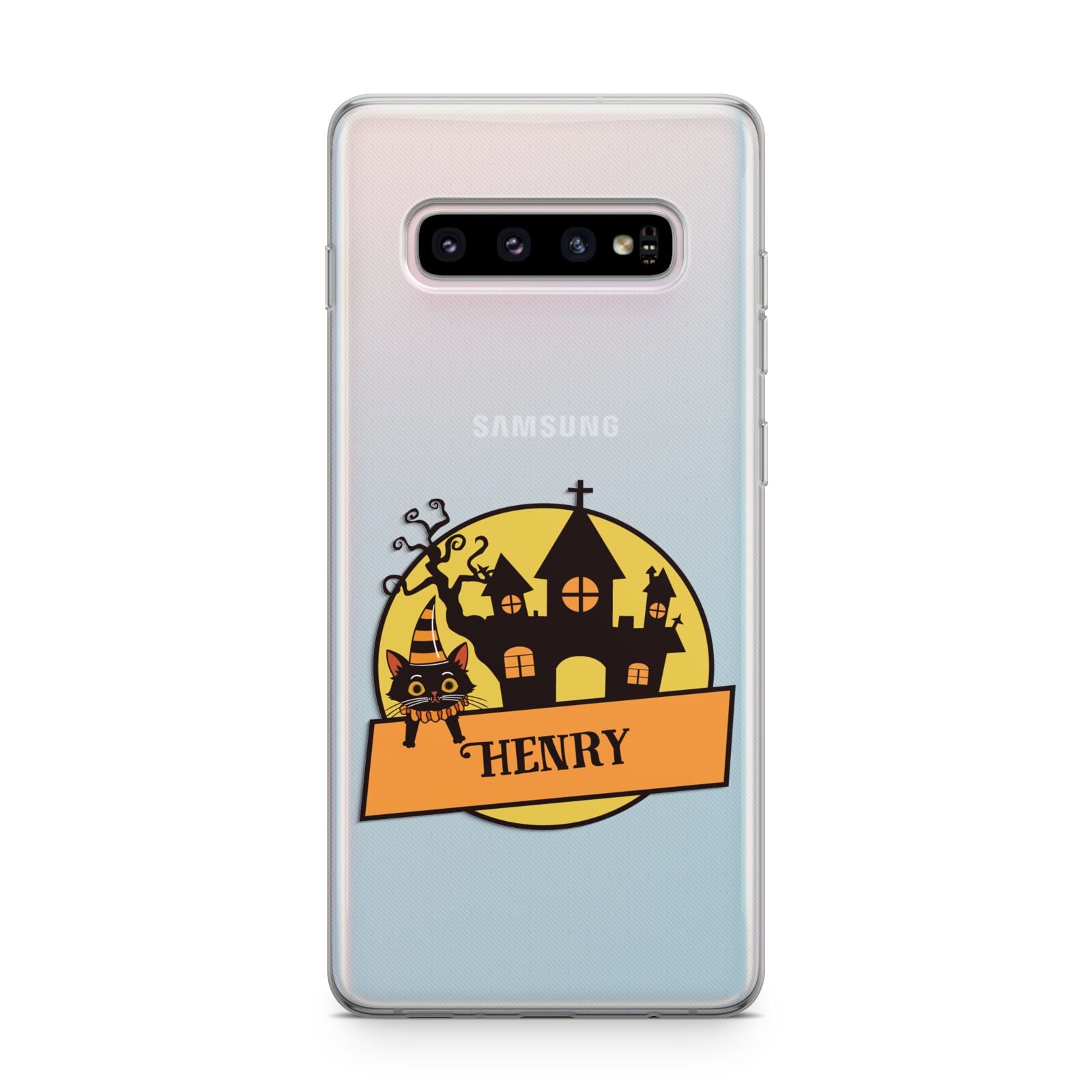 Haunted House Silhouette Custom Samsung Galaxy S10 Plus Case