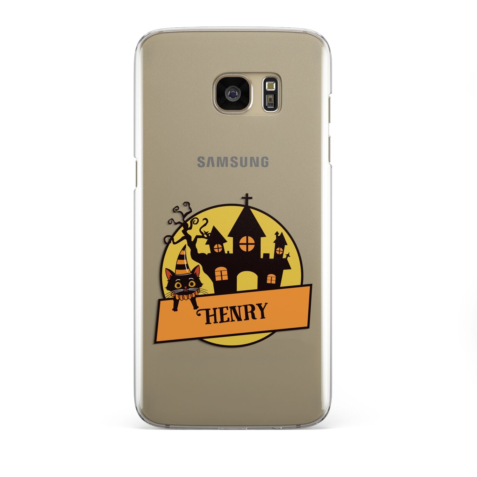 Haunted House Silhouette Custom Samsung Galaxy S7 Edge Case