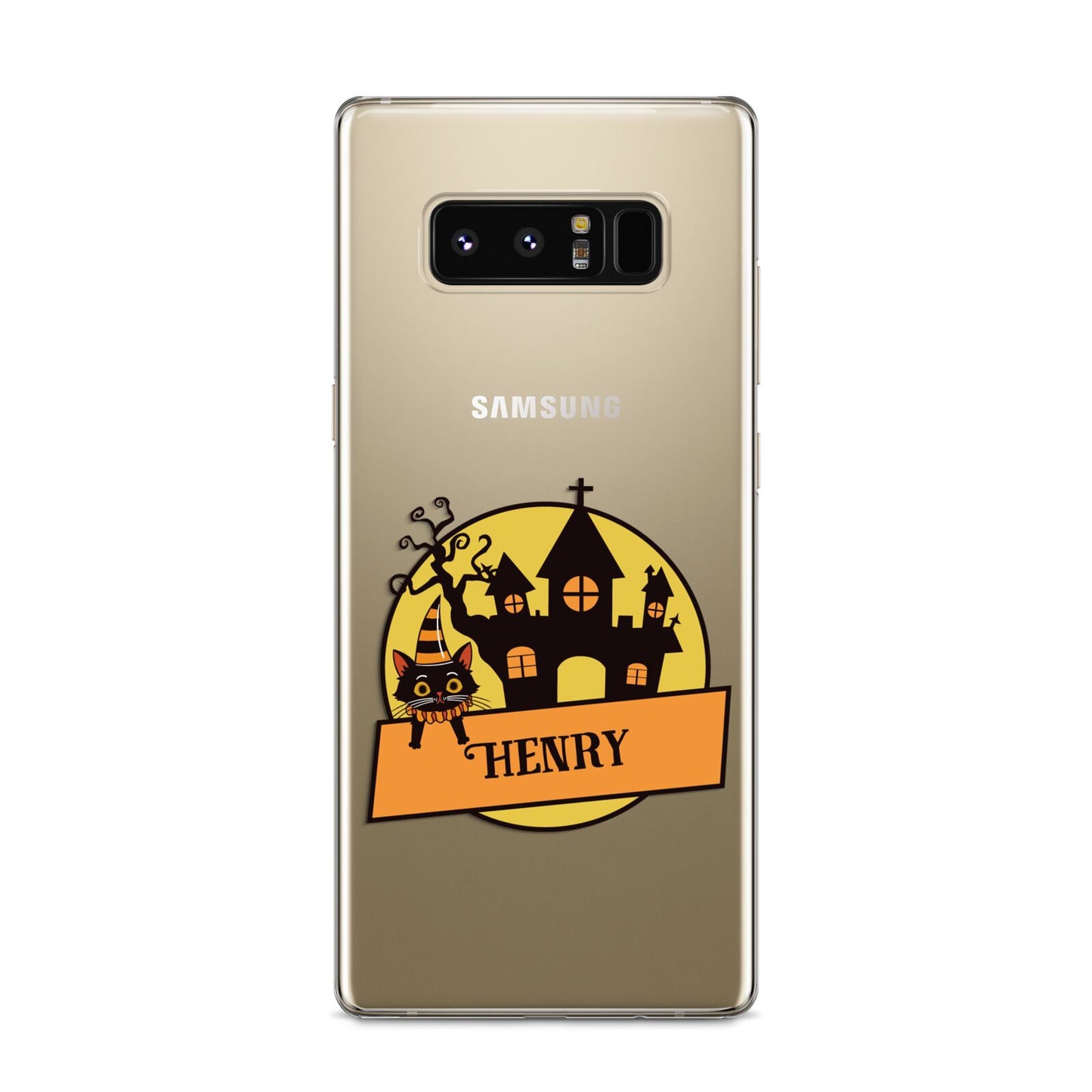 Haunted House Silhouette Custom Samsung Galaxy S8 Case